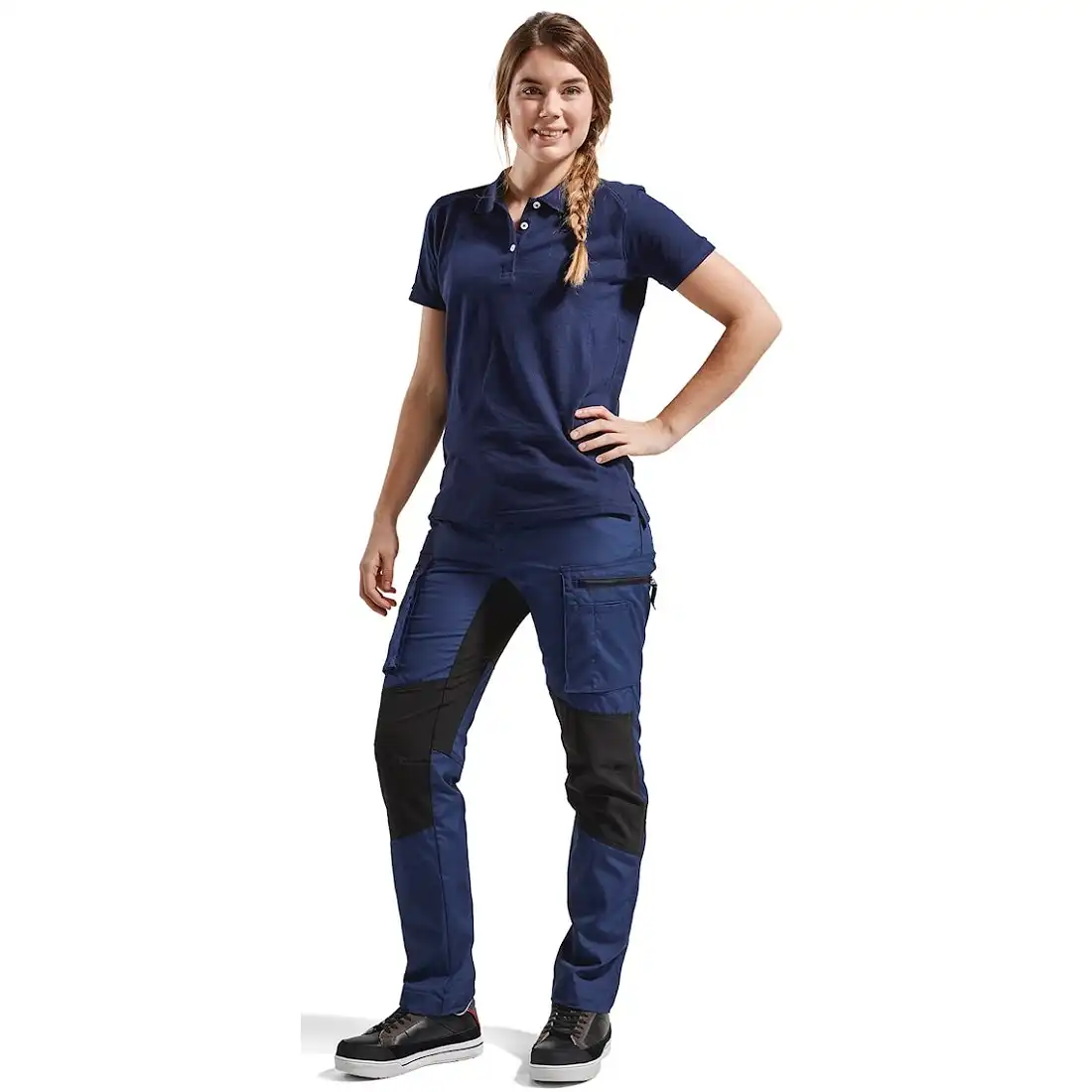 Damen Polo-Shirt "3390" in marine, S - Thumbnail 3