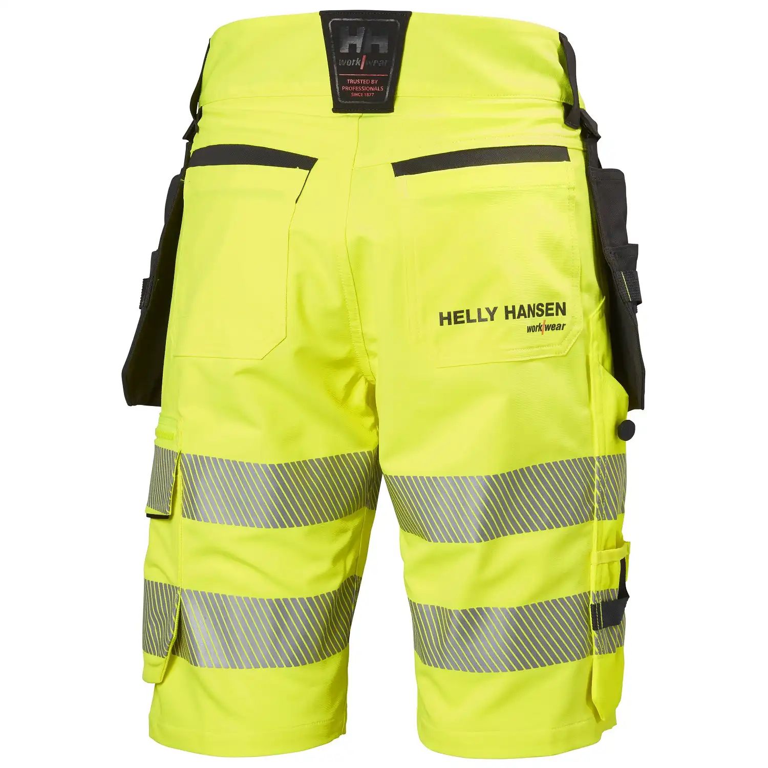 Warnschutz Stretch Shorts "ICU" in gelb/schwarz, C44 - Thumbnail 2