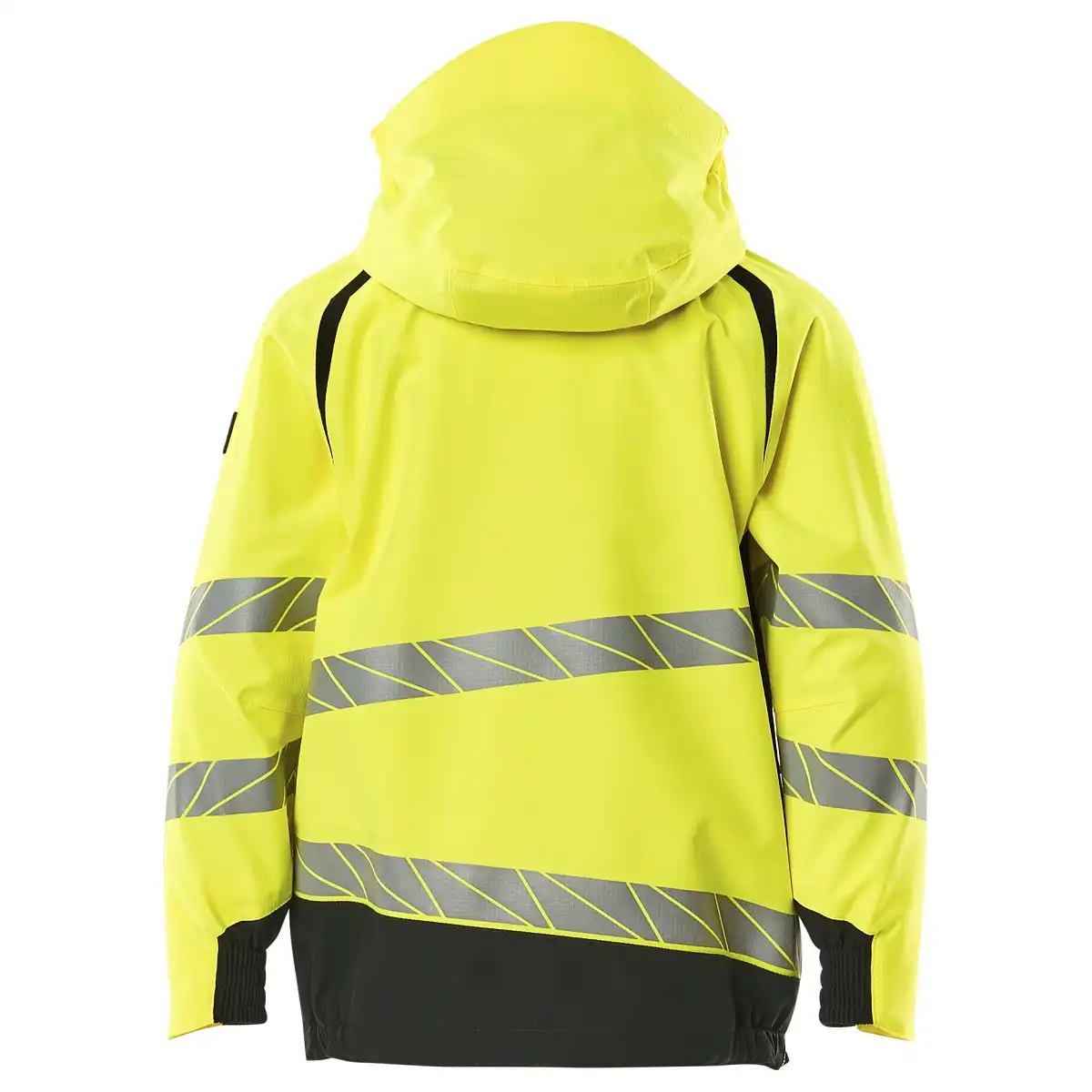 Kinder Hi-Vis Hardshell-Regenjacke "ACCELERATE SAFE" in gelb/schwarz, 104 - Thumbnail 2