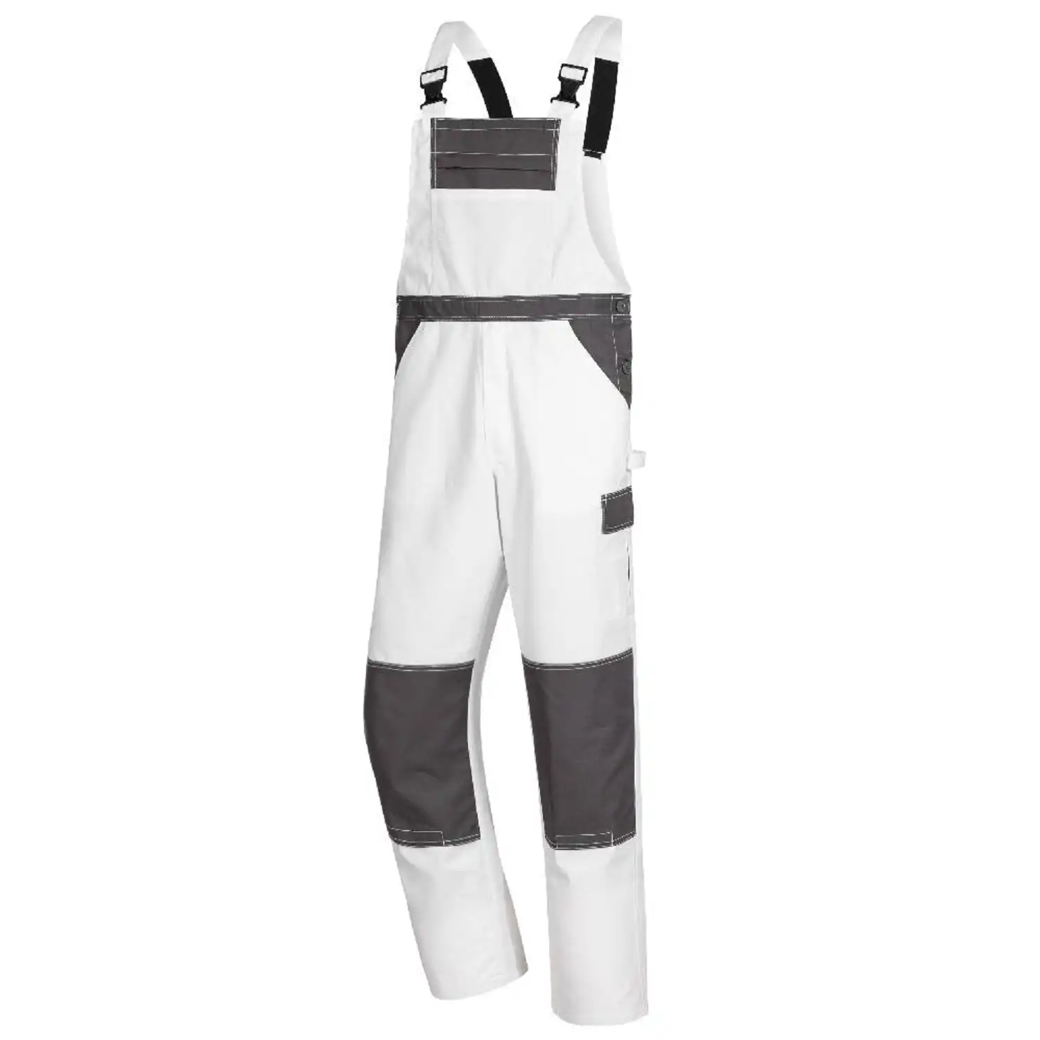 Latzhose "MOTION TEX LIGHT" in weiß/grau, 48 - Thumbnail 1