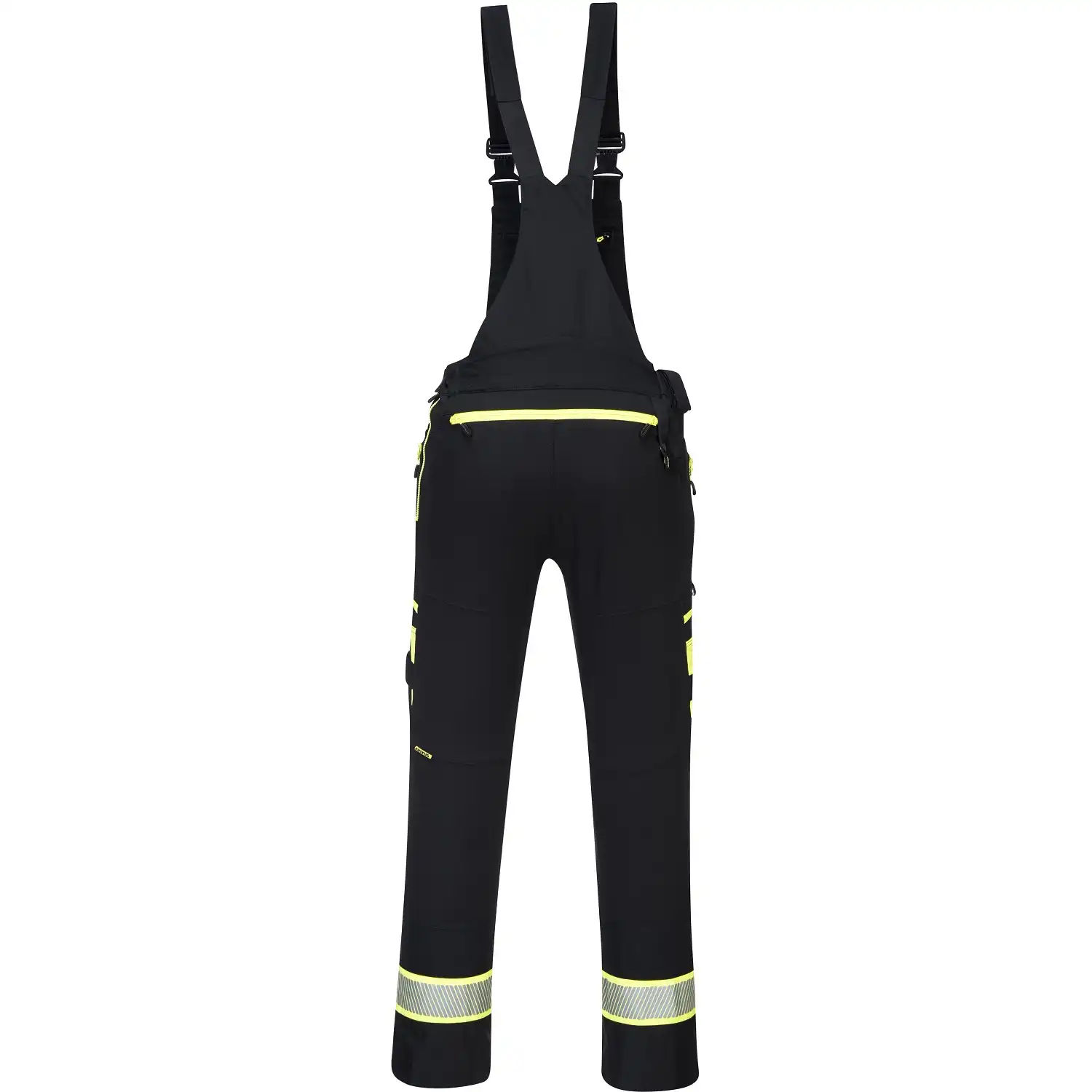 Stretch Latzhose "DX441" DX4 in schwarz, XL - Thumbnail 2