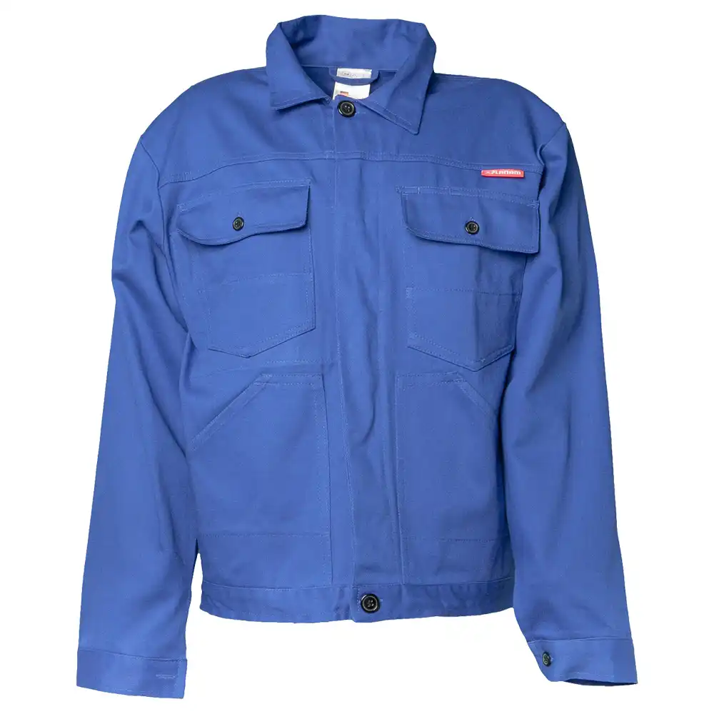 Bundjacke "BW 290" 100% Baumwolle in kornblau, 42 - Thumbnail 1