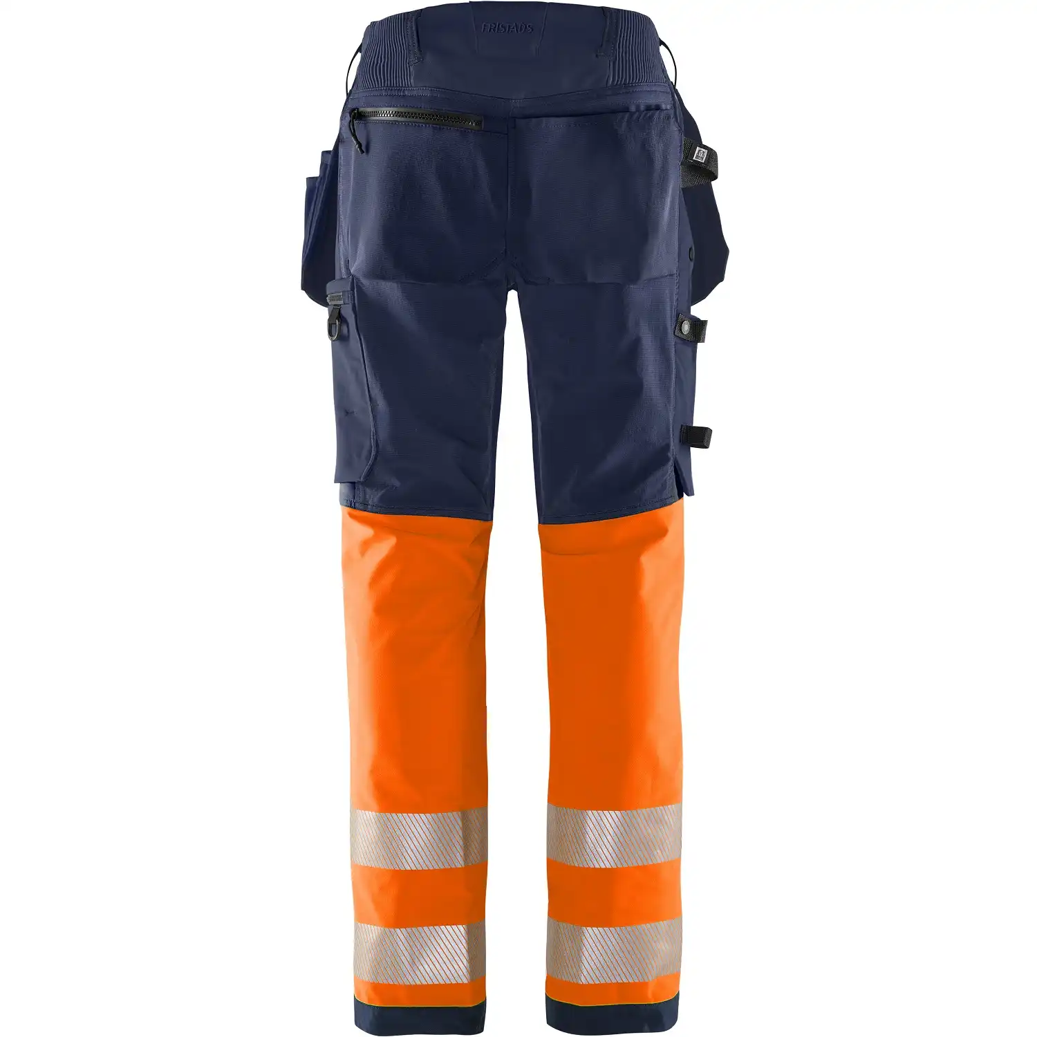 Warnschutz Stretch Handwerkerhose Kl. 1 "2643 GSTP" Green Stiby in orange/marine, C44 - Thumbnail 2