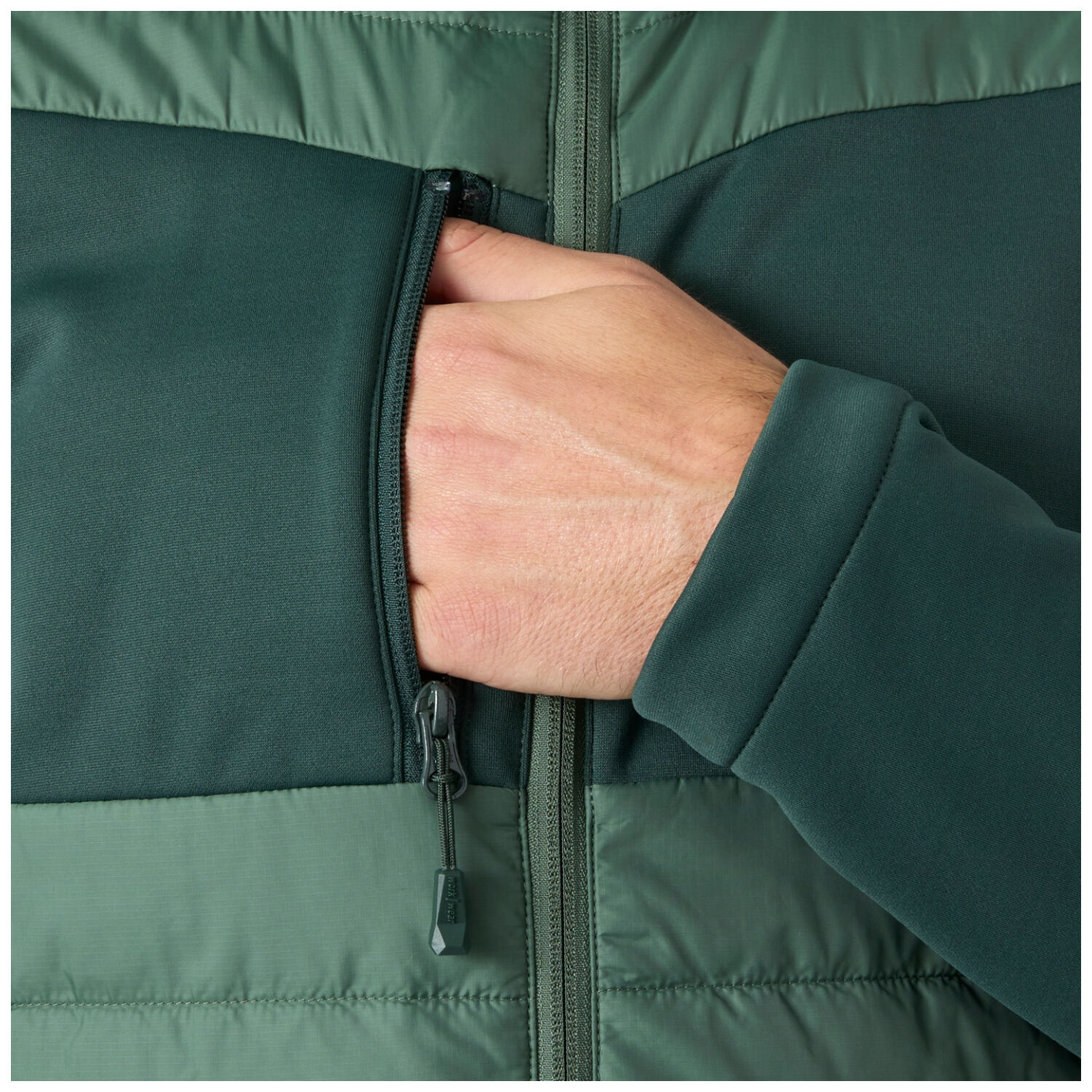 Hybridjacke "OXFORD" in dunkelgrün, XXL - Thumbnail 3