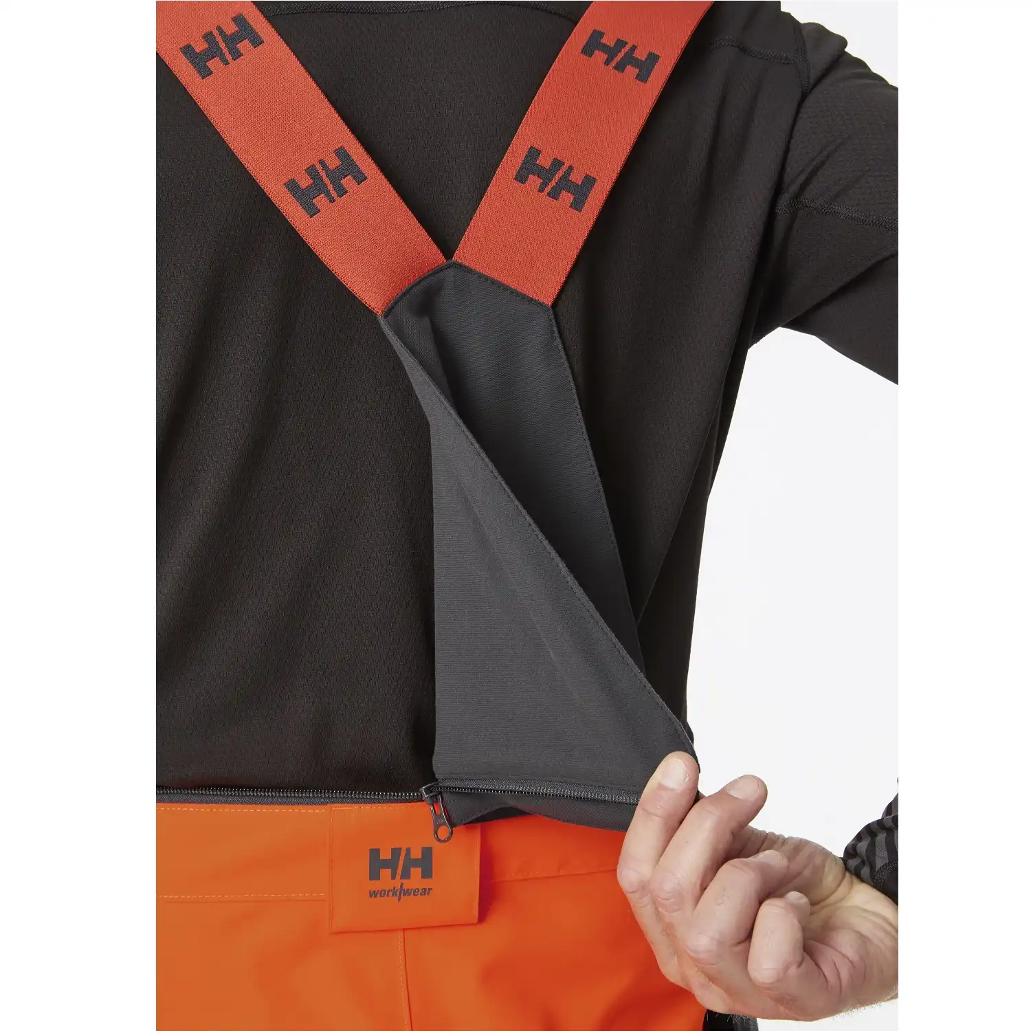 Warnschutz Regen-Handwerkerhose "ALNA 2.0" in orange/schwarz, C52 - Thumbnail 5
