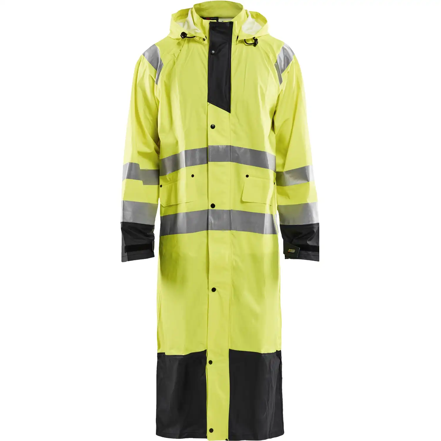 Warnschutz Regenmantel "4325" Level 1 in gelb/schwarz, 4XL - Bild 1