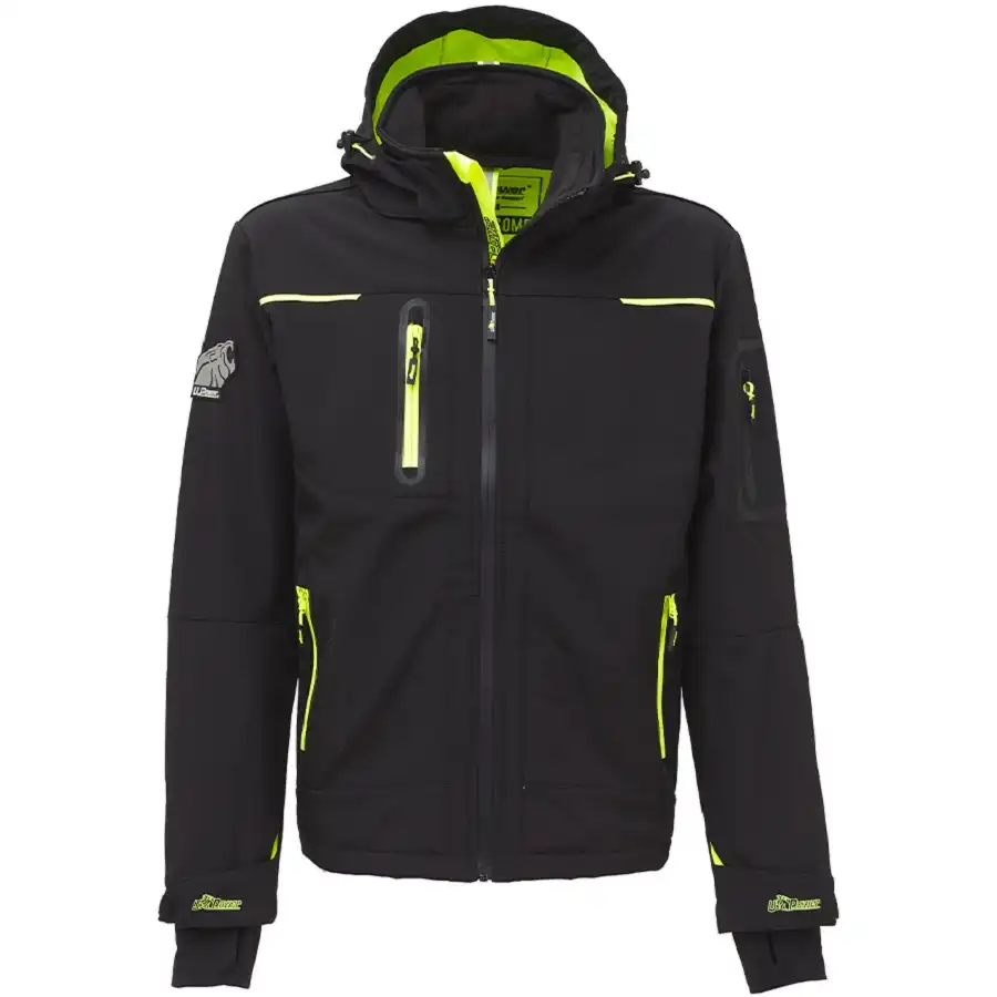 Softshelljacke "SPACE" Performance in black carbon, S - Thumbnail 1