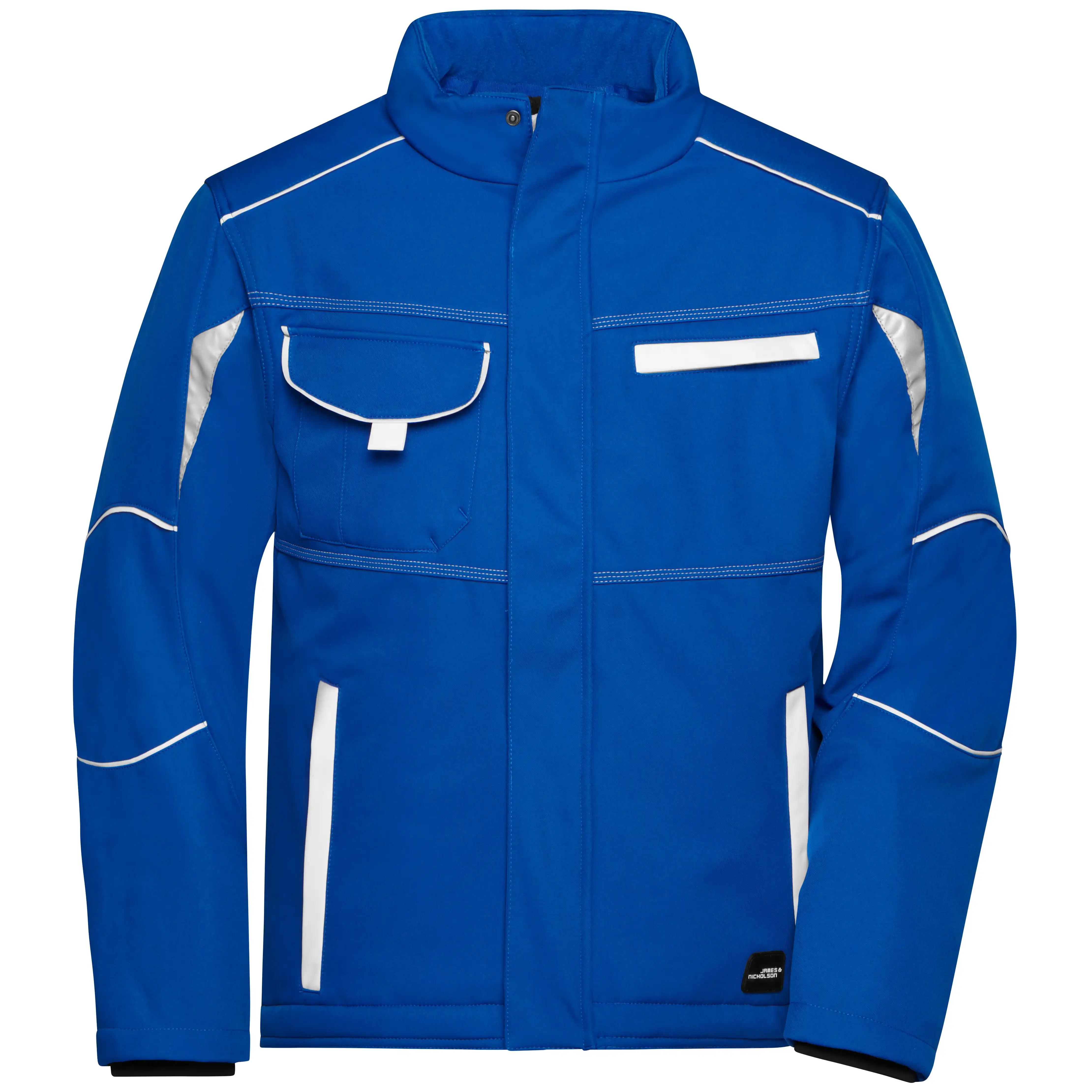 Funktions-Softshelljacke "JN853" in royal/white, 3XL - Bild 1
