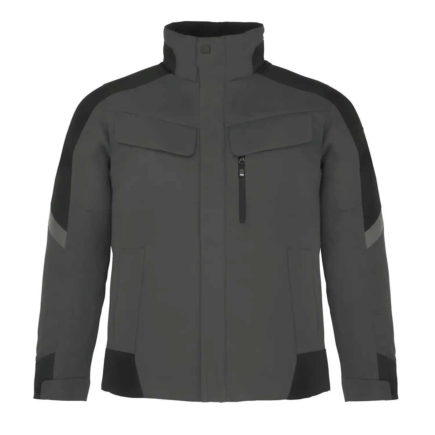 Arbeitsjacke "LARS" in anthrazit/schwarz, XL - Thumbnail 1