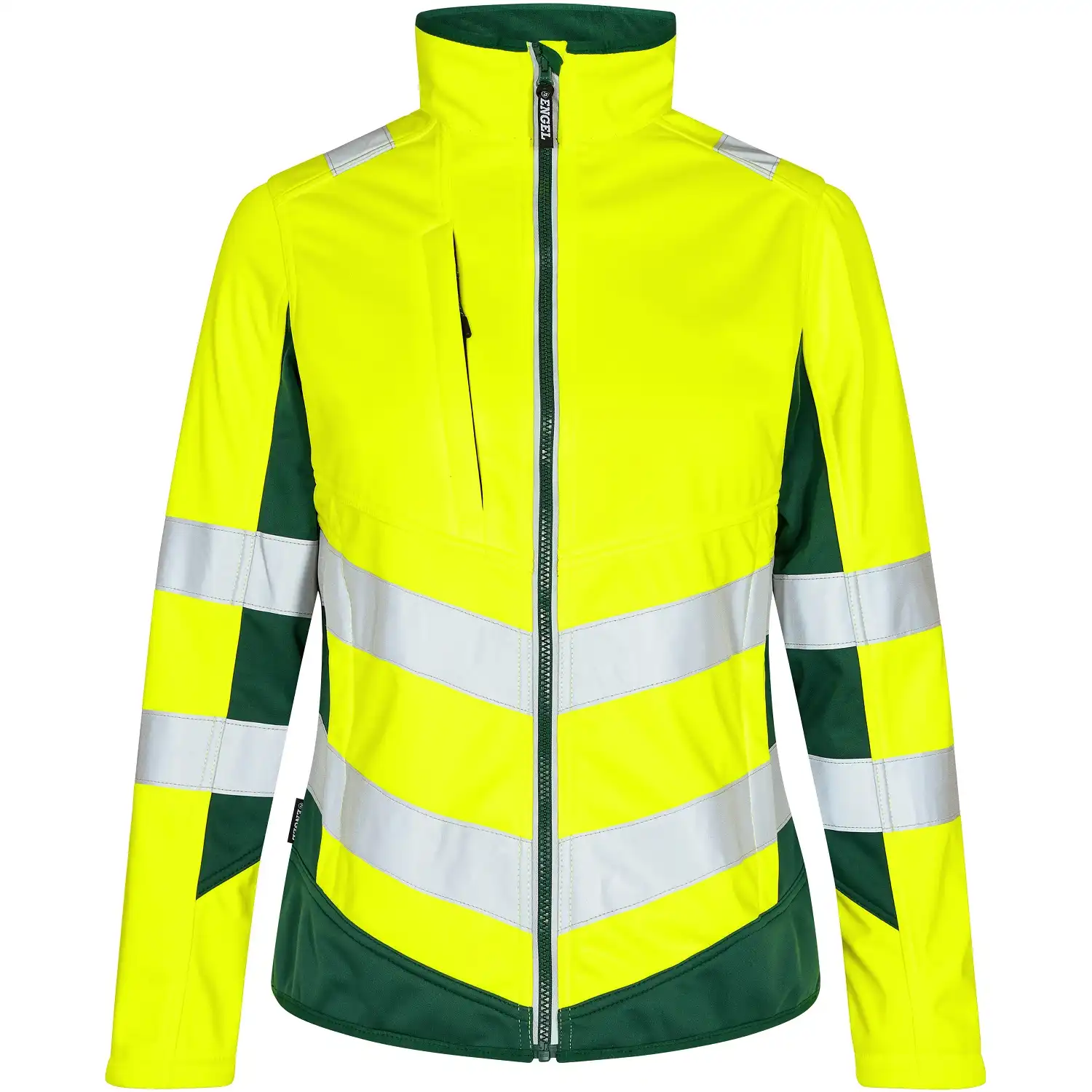 Damen Warnschutz Softshelljacke "1156-237" Safety Kl. 2 in gelb/grün, S - Thumbnail 1