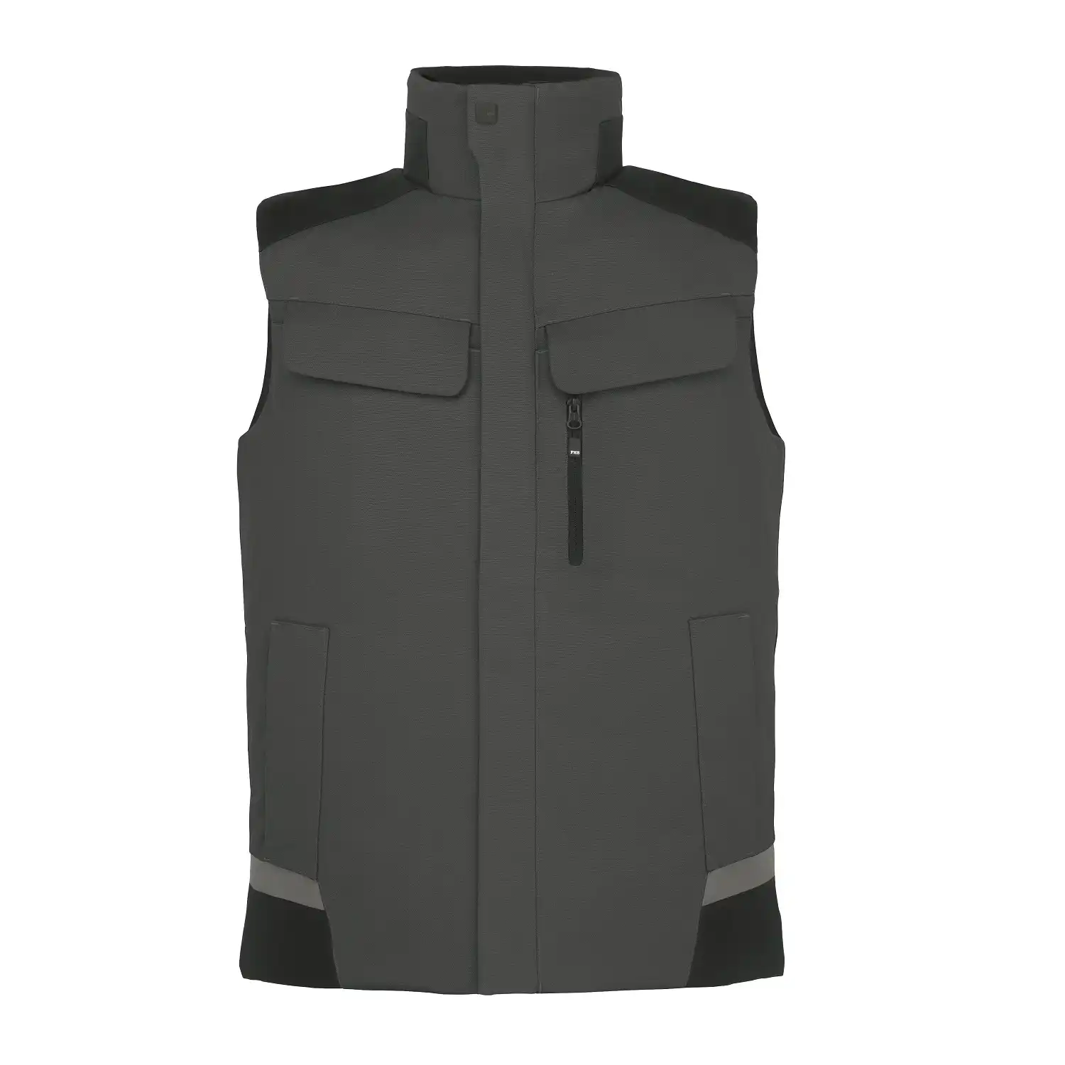 Softshell Arbeitsweste "HAUKE" in anthrazit/schwarz, 3XL - Bild 1