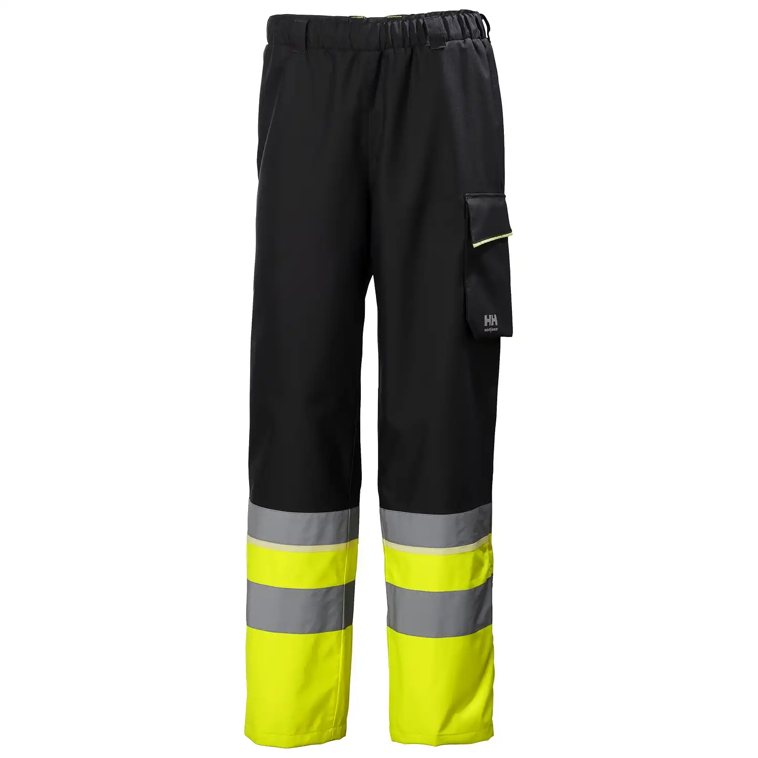Warnschutz Regenhose Kl. 1 "UC-ME" Nachtleuchtend in gelb/schwarz, XS - Thumbnail 1