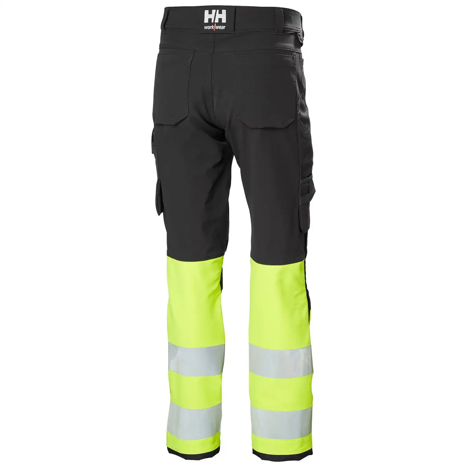 Warnschutz Stretch Bundhose Kl. 1 "ALNA 4X HH CONNECT™" in gelb/dunkelgrau, D124 - Thumbnail 2