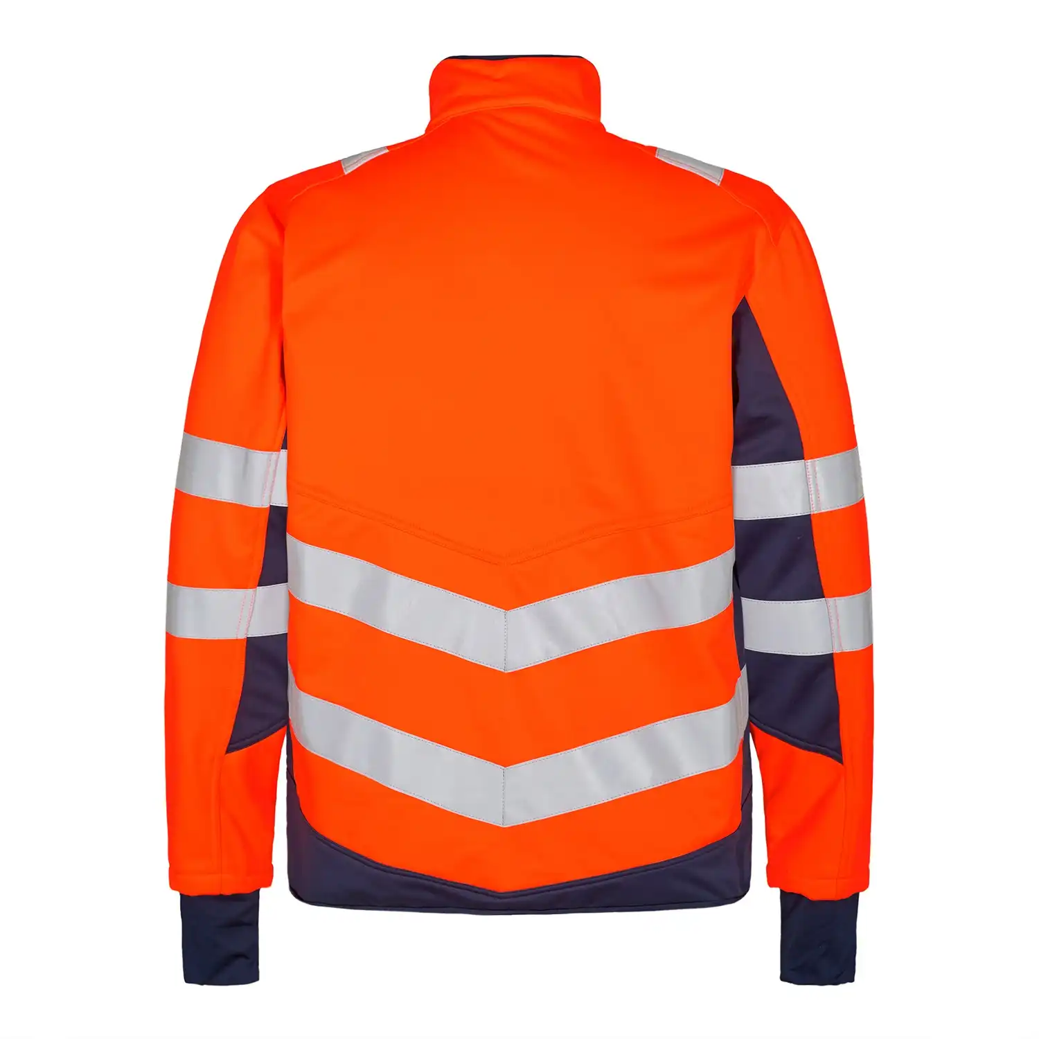 Warnschutz Softshell-Jacke "1158-237" Safety Kl. 2 in orange/marine, L - Thumbnail 2