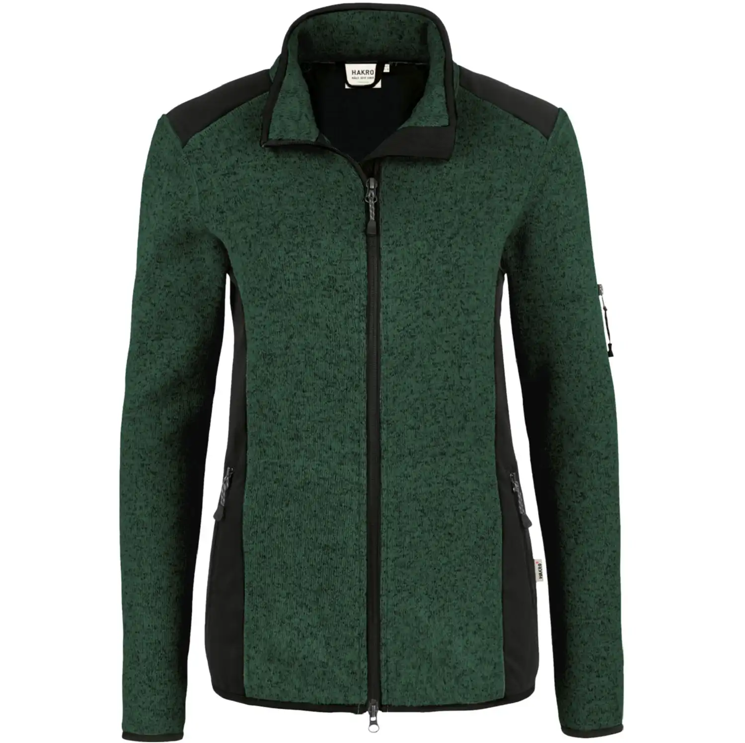 Damen Strickfleece-Jacke "Churchill" 236 in tanne, XS - Bild 1
