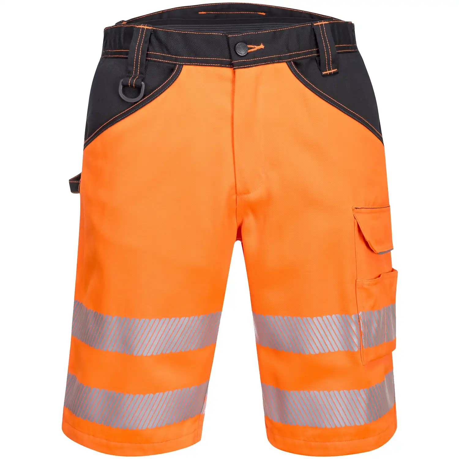 Warnschutz Shorts "PW348" PW3 in orange/schwarz, 32 (EU 48) - Thumbnail 1