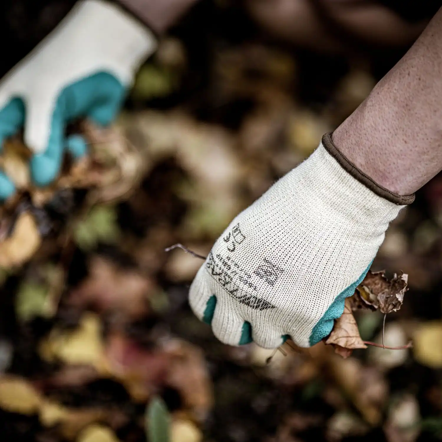 Latex Strick Arbeitshandschuhe "1603" GRIP grün in 9 (L) - Thumbnail 2