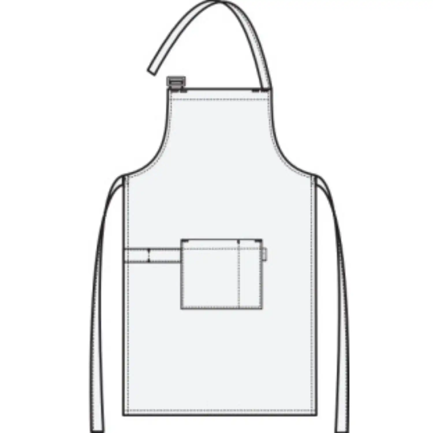 Latzschürze gestreift "44000" - Thumbnail 3