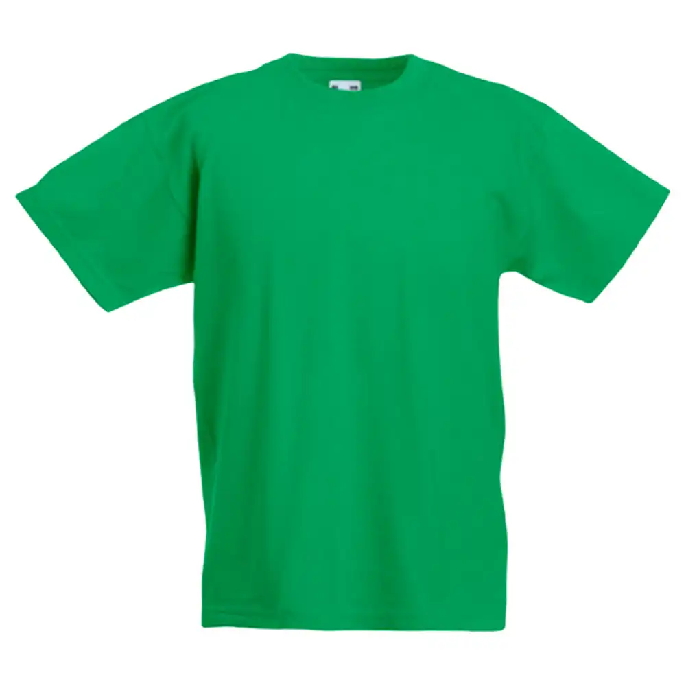 Kinder T-Shirt "F140K" 100% Baumwolle Valueweight in kelly green, 140 - Bild 1