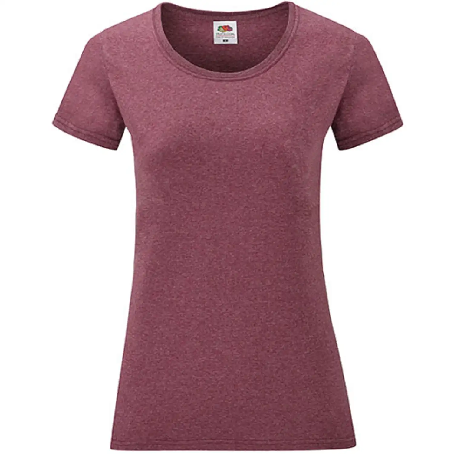 Damen T-Shirt "F288N" 100% Baumwolle Valueweight in heather burgundy, L - Bild 1