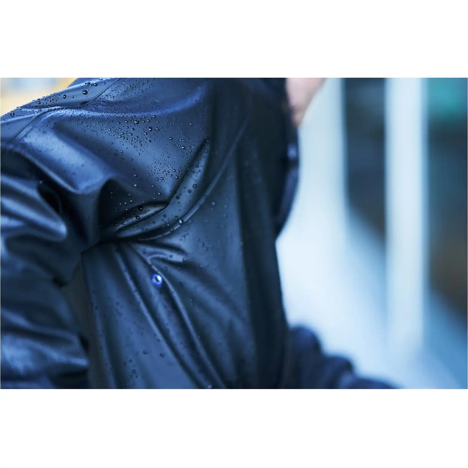 Regenjacke "20901-873" Aqua - schwarz in L - Thumbnail 3