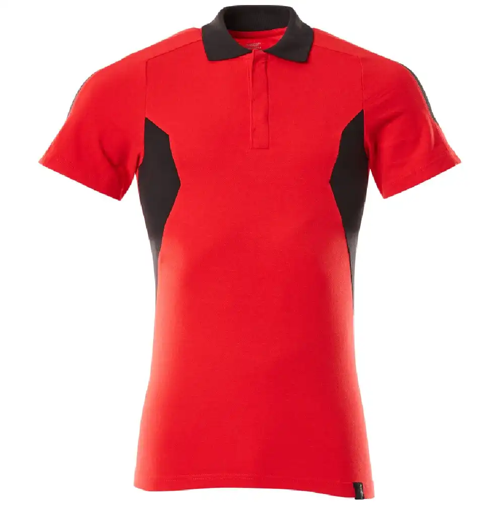 Poloshirt "ACCELERATE" in verkehrsrot/schwarz, XS - Bild 1