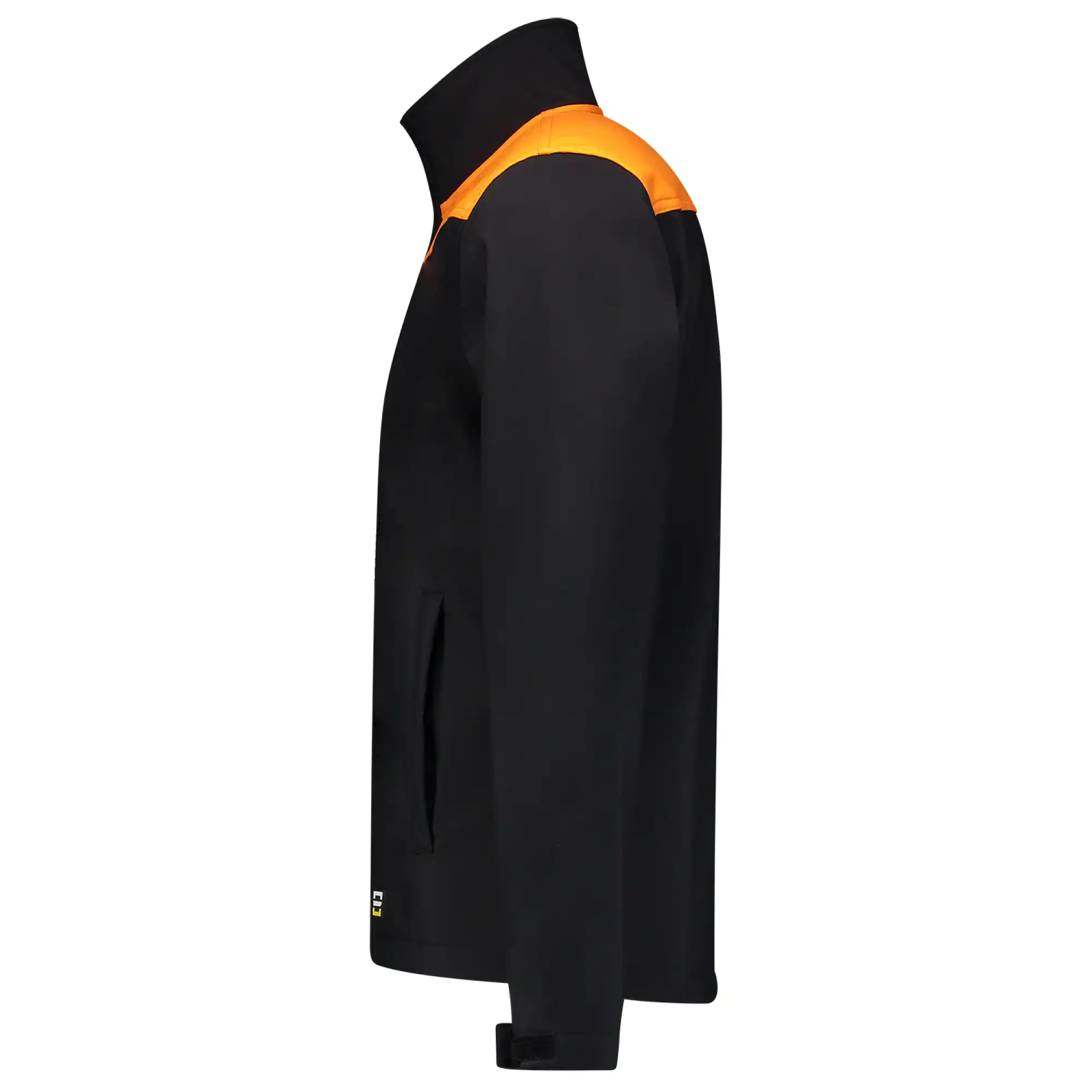 Softshelljacke Bicolor "402021" Workwear in black/orange, 4XL - Thumbnail 3