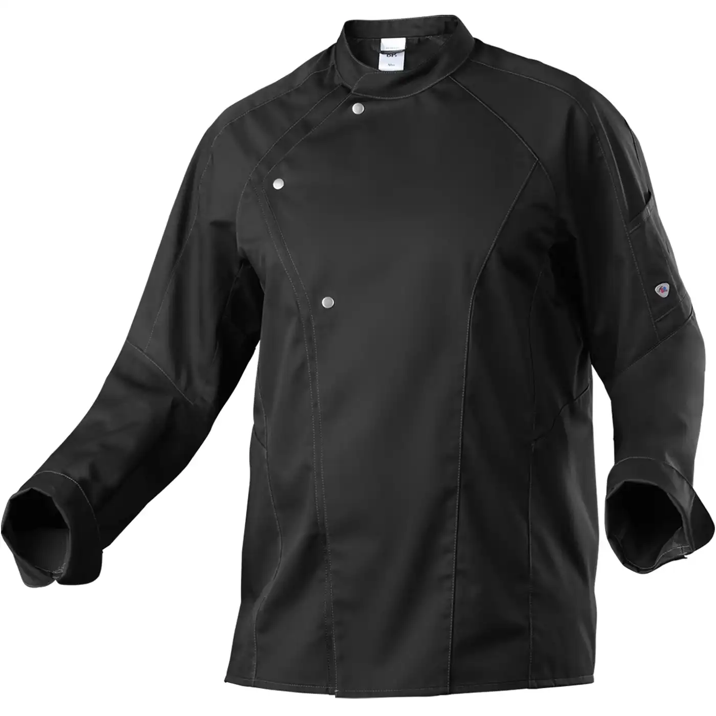 Leichte Kochjacke "1533-435" Gourmet in schwarz, L - Thumbnail 1