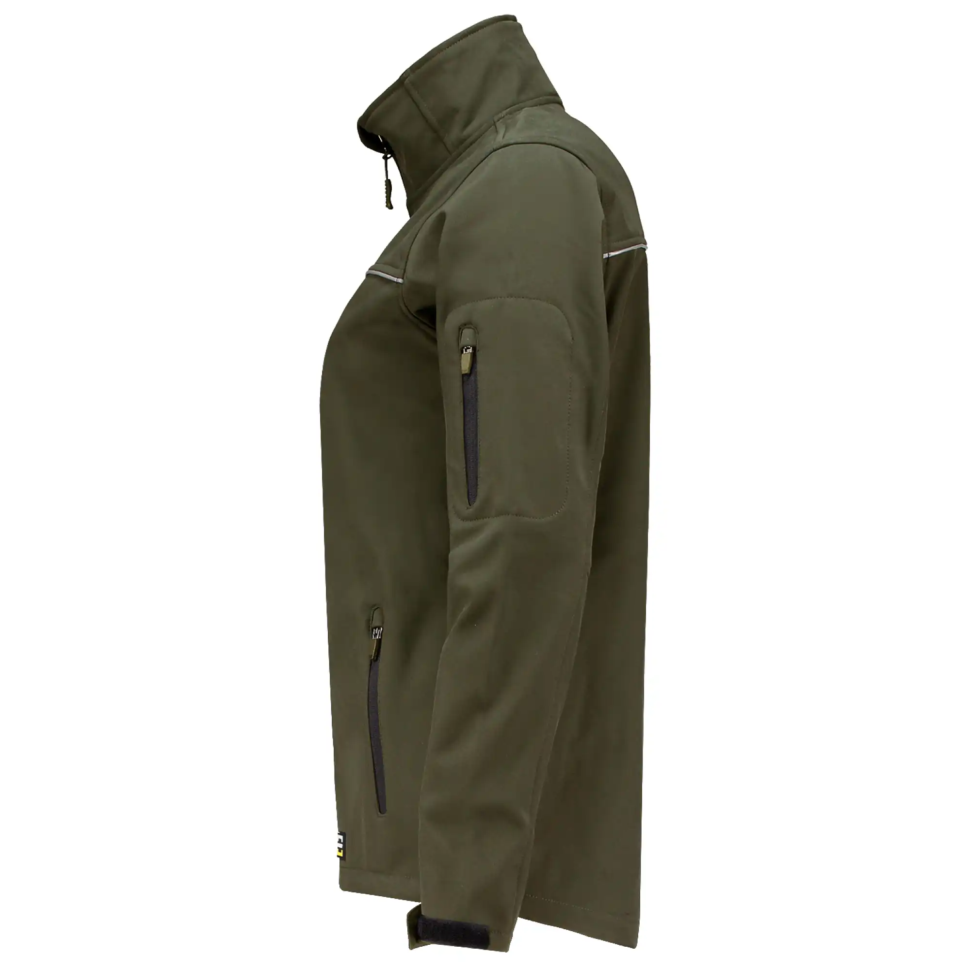Damen Softshelljacke "402009" Exzellent in army, XS - Thumbnail 3