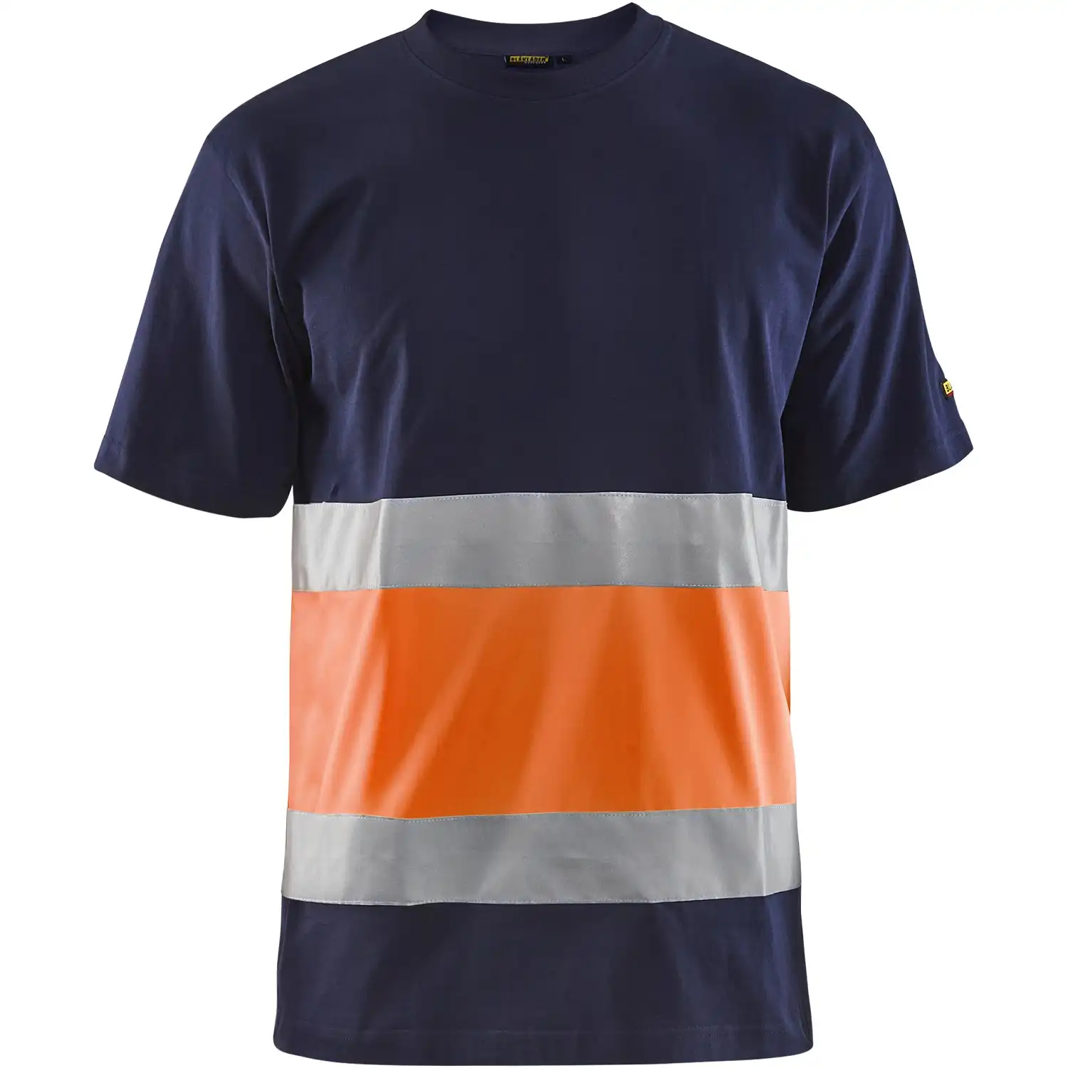 Warnschutz T-Shirt "3387" in marine/orange, L - Thumbnail 1