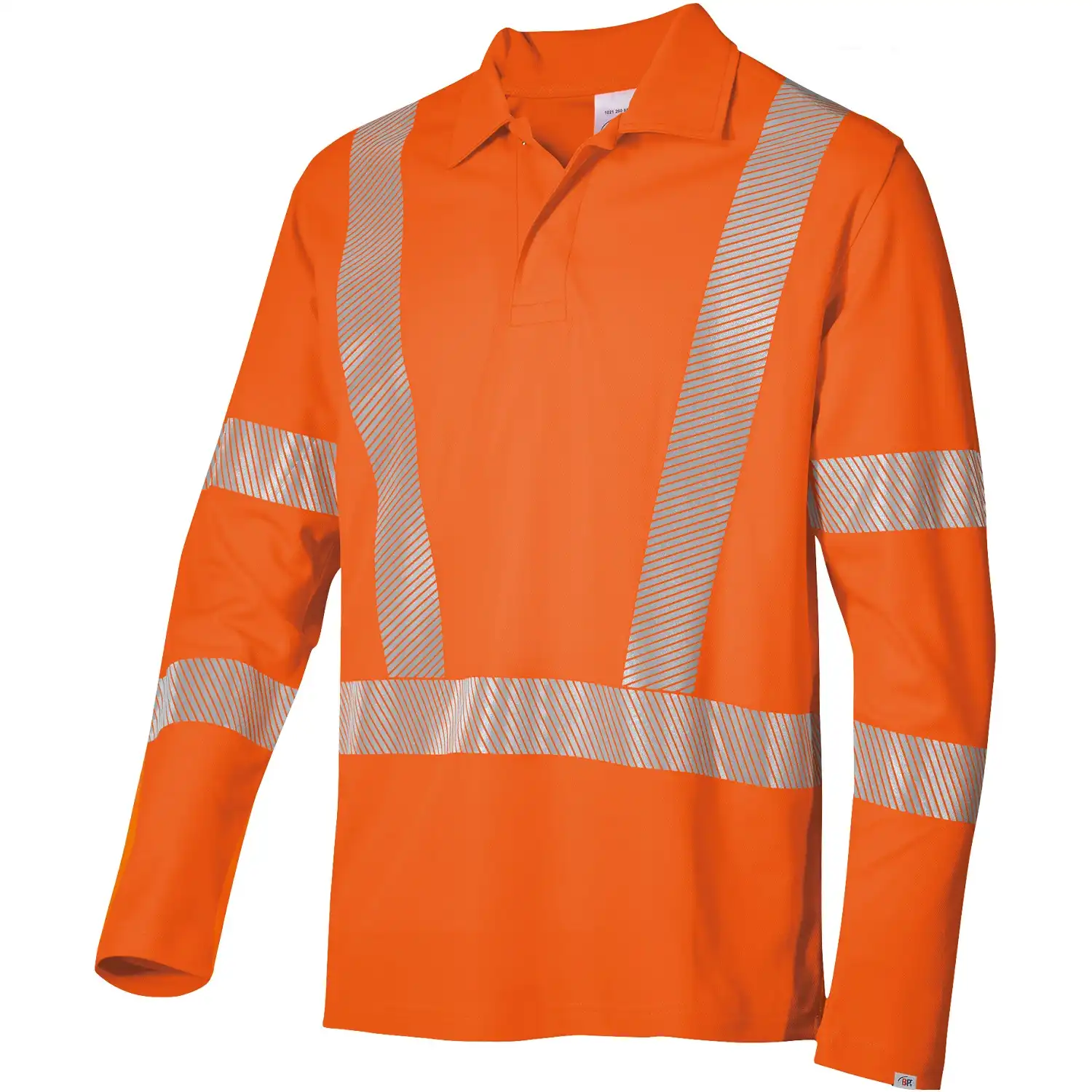 Warnschutz Langarm-Polo-Shirt "2133-261" Hi-Vis Comfort in warnorange, XS - Thumbnail 1