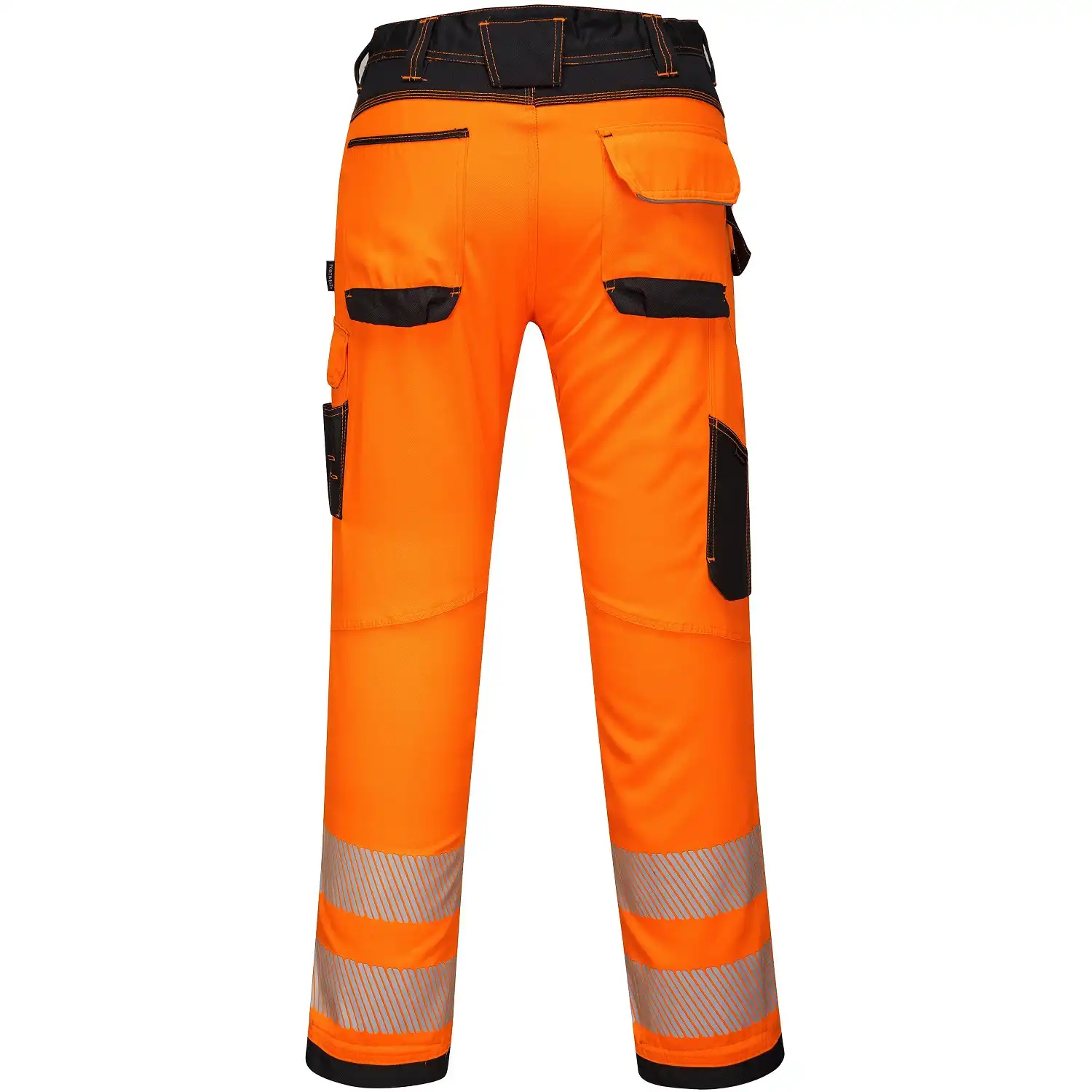 Damen Warnschutz Stretch-Bundhose "PW385" PW3 in orange/schwarz, 38 (EU 50) - Thumbnail 2