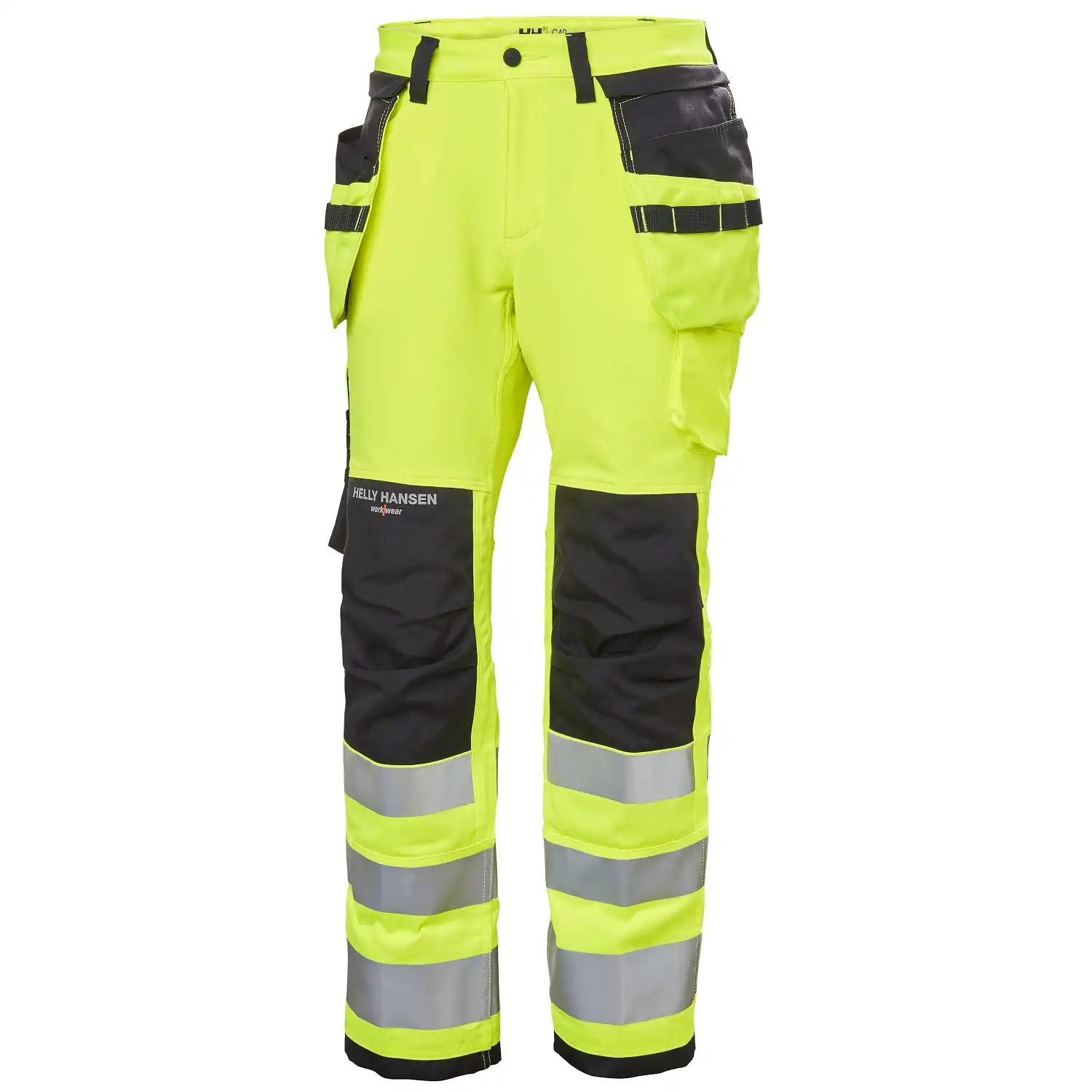 Damen Warnschutz Handwerkerhose "LUNA" in gelb, C38 - Thumbnail 1