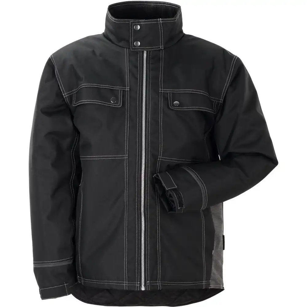 Outdoorjacke "RAVEN" in schwarz/grau, L - Thumbnail 1