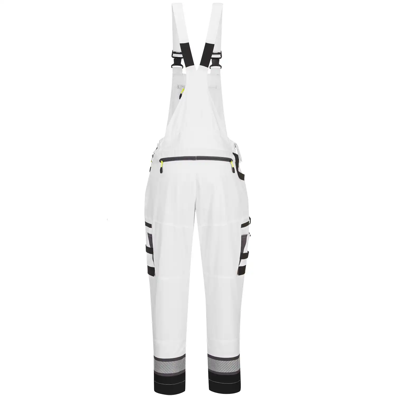 Stretch Latzhose "DX441" DX4 in L, Weiß - Thumbnail 2