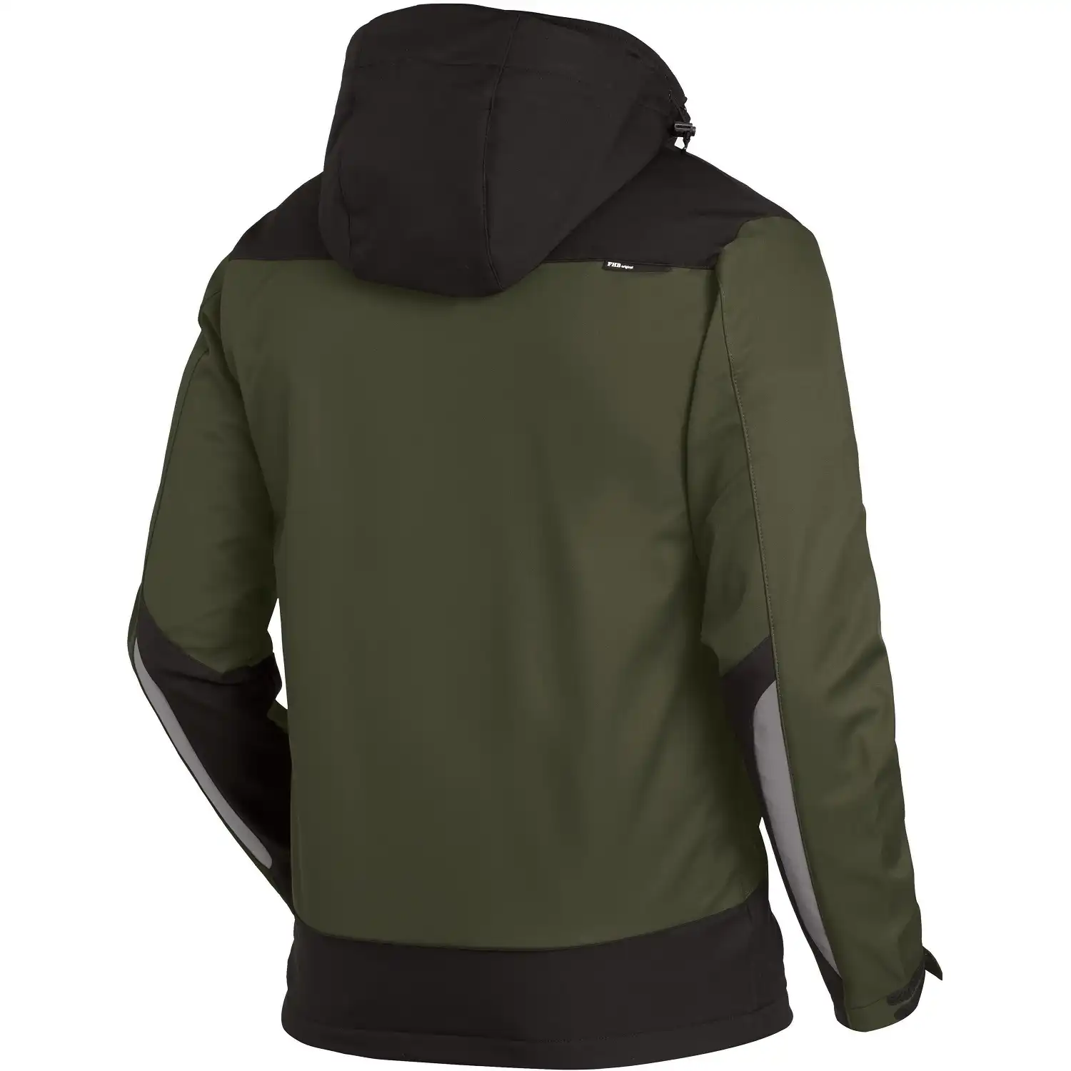 Softshelljacke "JANNIK" in olive/schwarz, XXL - Thumbnail 2