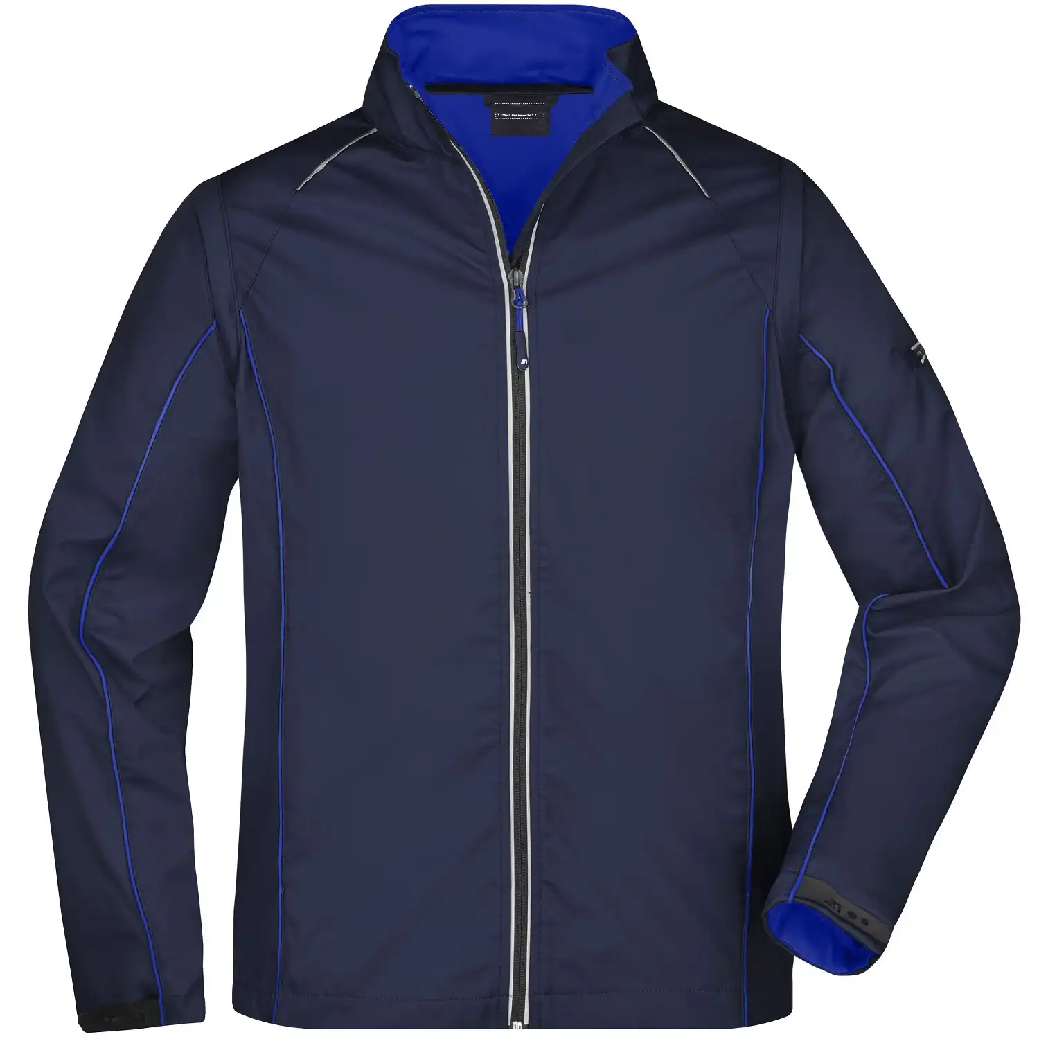 2-in-1 Softshellljacke "JN1122" in navy/royal, 3XL - Thumbnail 1