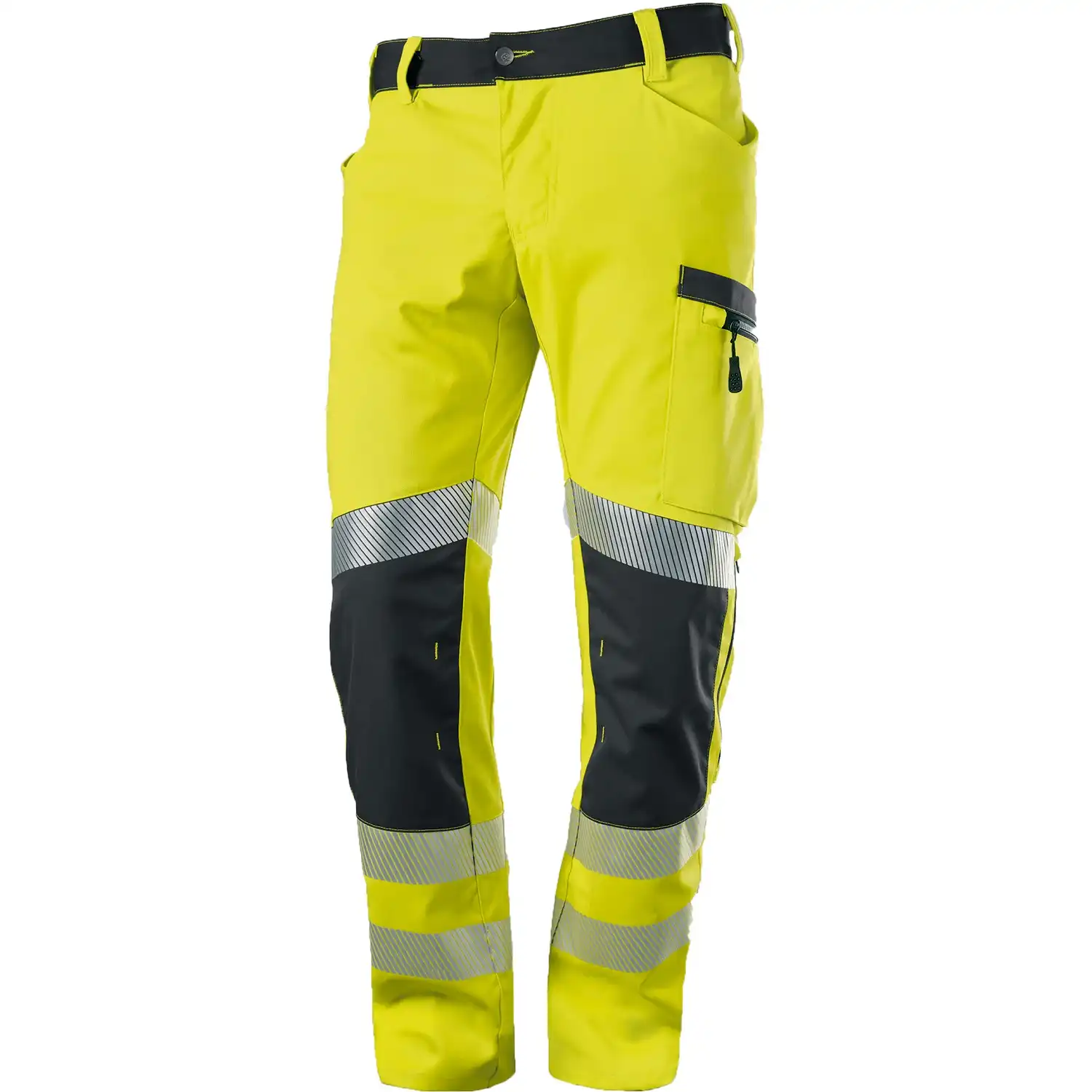 Warnschutz Stretch Bundhose 230 g/m² "2043-847" in warngelb/anthrazit, 44 - Thumbnail 1