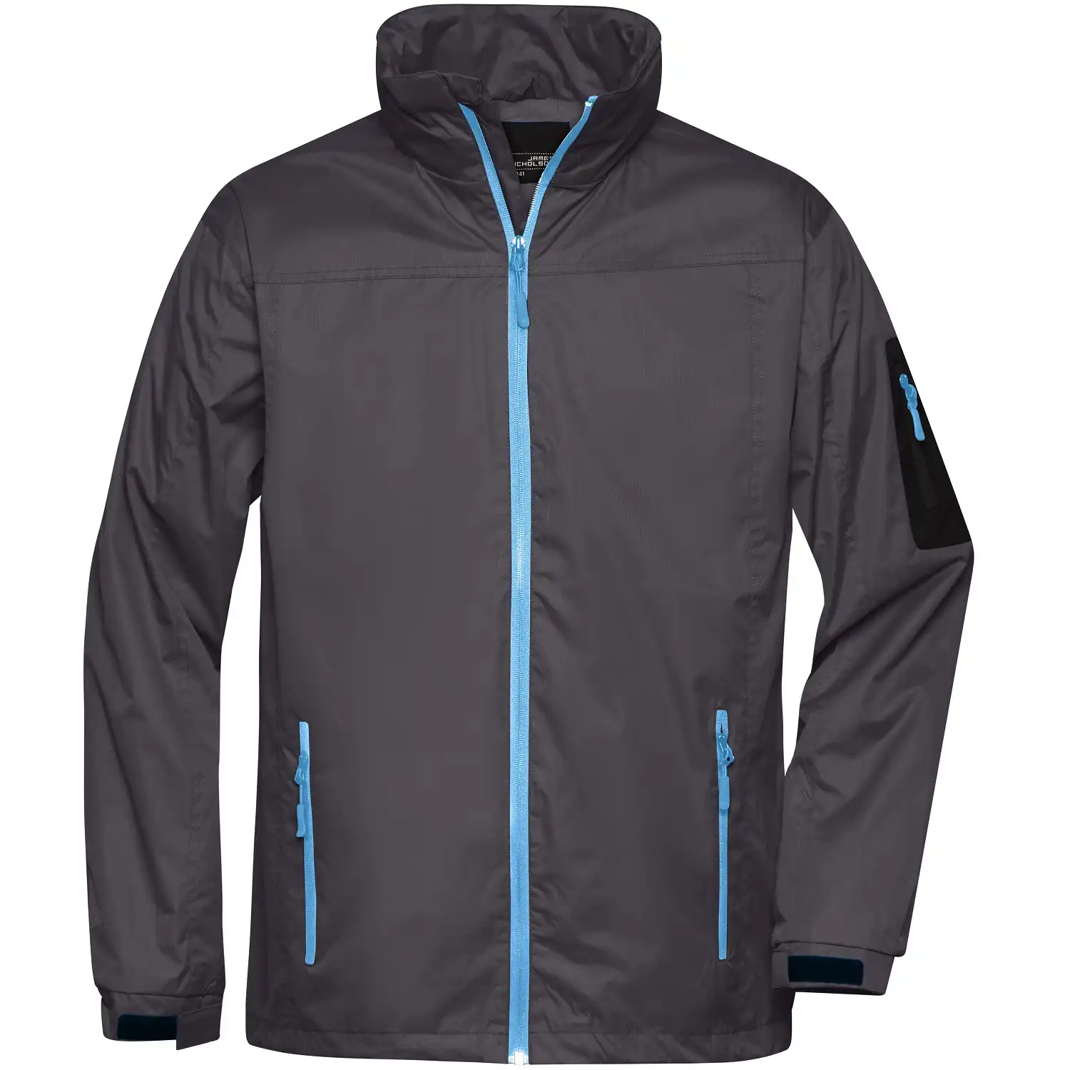 Windbreaker "JN1041" in carbon/aqua, XL - Thumbnail 1