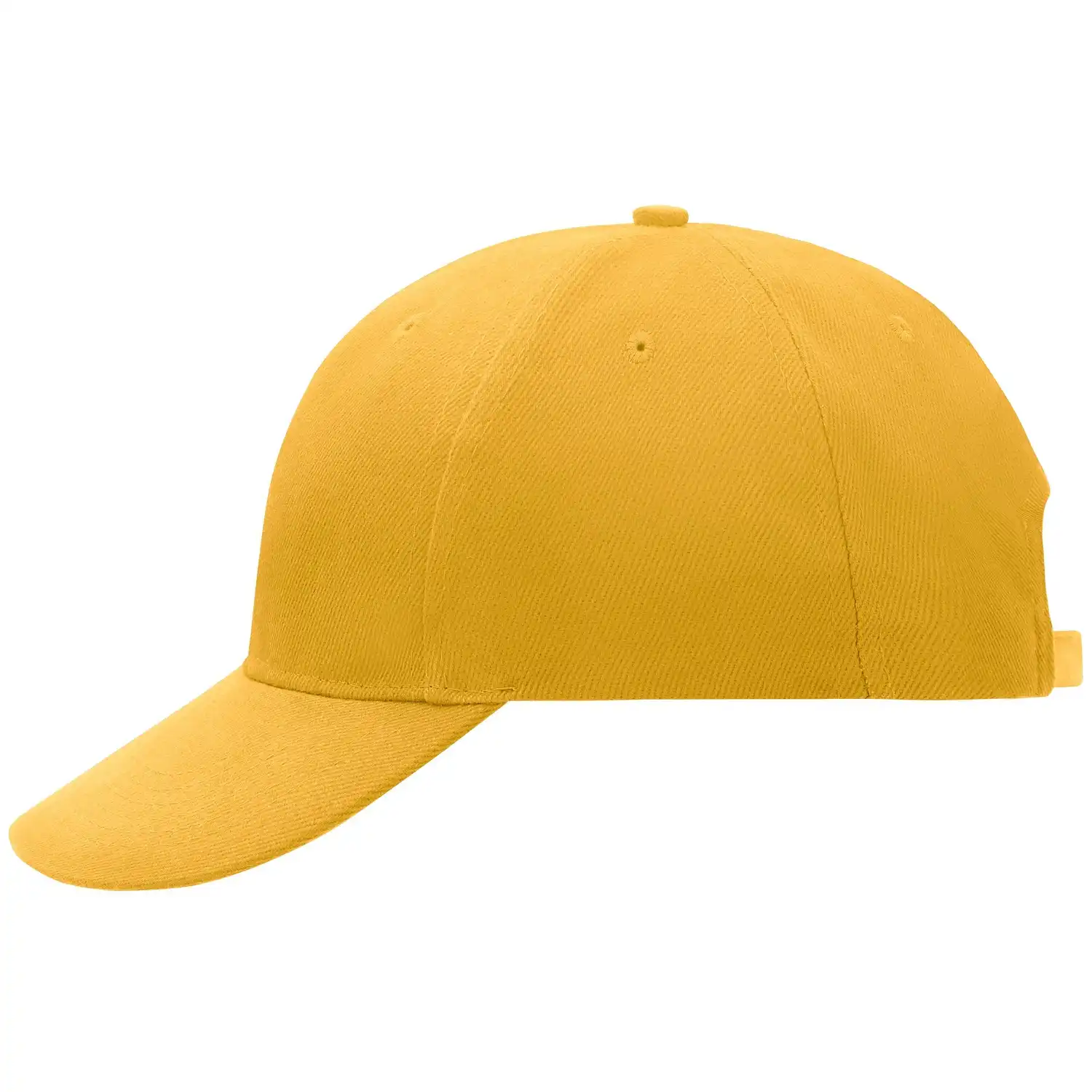 Basecap "MB016" 6-Panel Laminated in gelb - Thumbnail 1