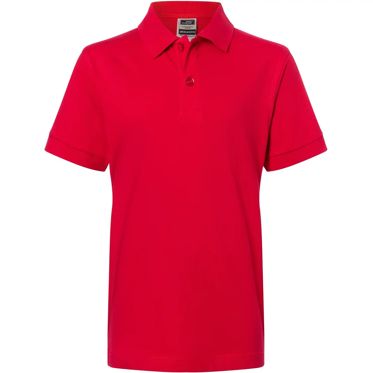 Kinder Polo-Shirt "JN070K" in red, L - Thumbnail 1