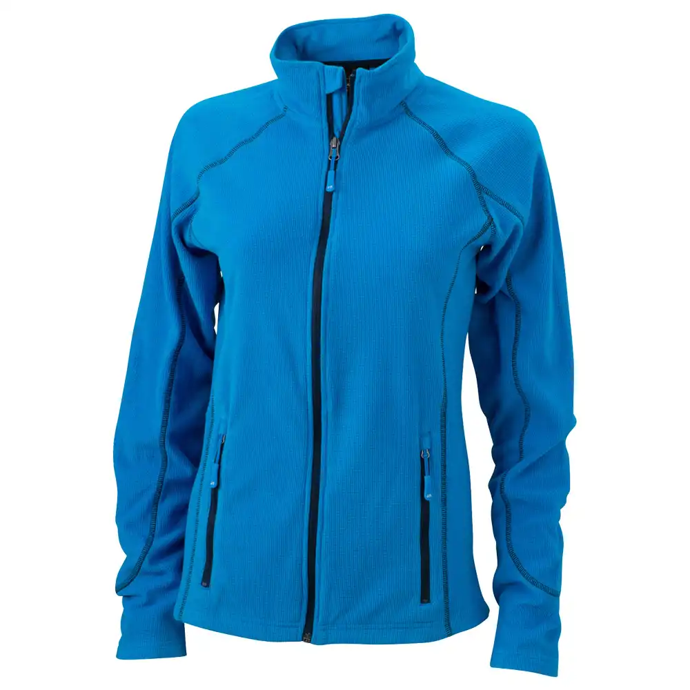 Damen Structure Fleecejacke "JN596" in aqua, M - Thumbnail 1