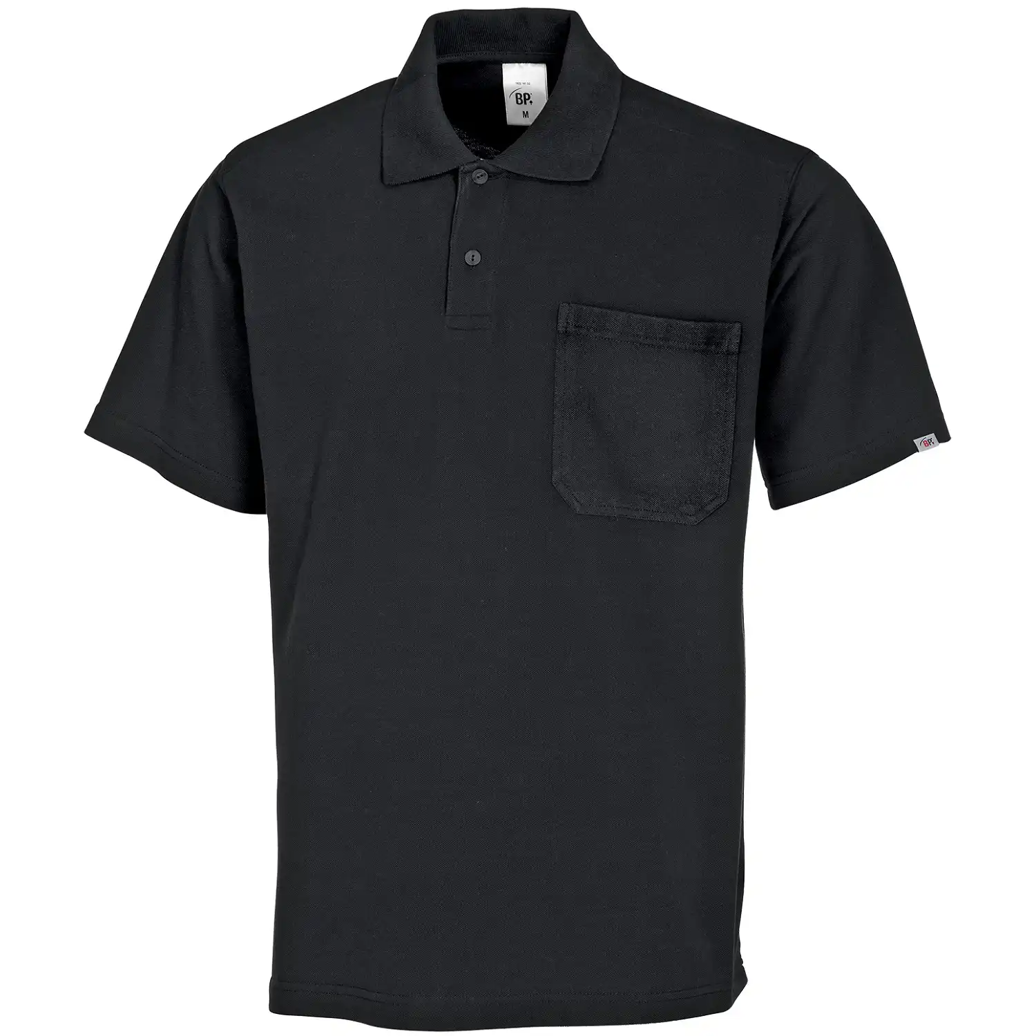 Poloshirt Unisex "1612" in schwarz, S - Thumbnail 1