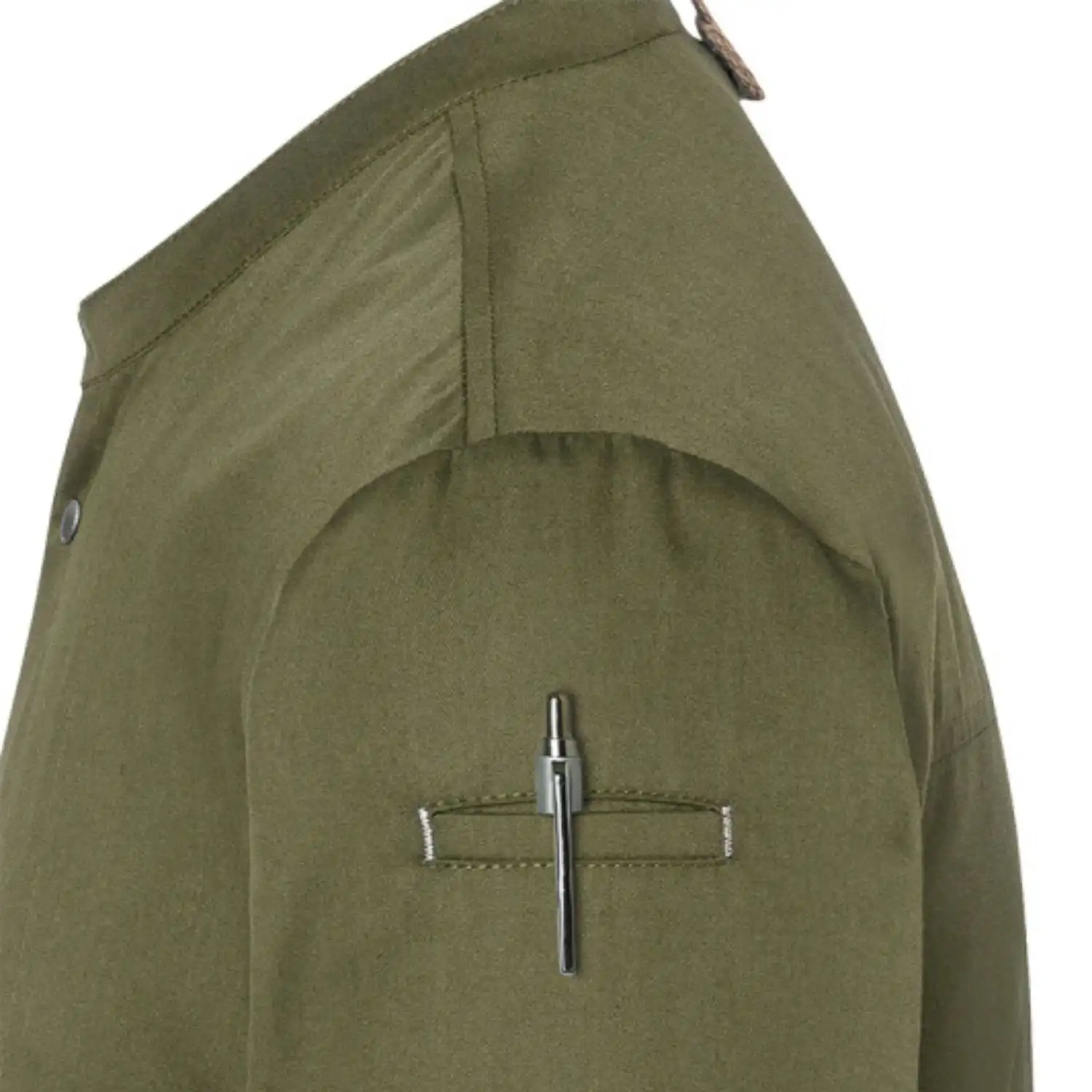 Herren Kochjacke "JM 36" in moosgrün, 46 - Thumbnail 7