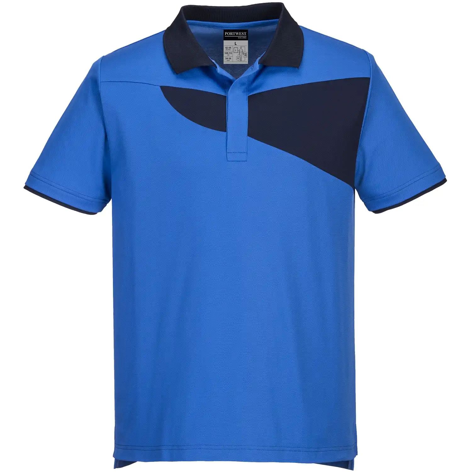 Polo-Shirt "PW210" PW2 in royal/marine, L - Thumbnail 1