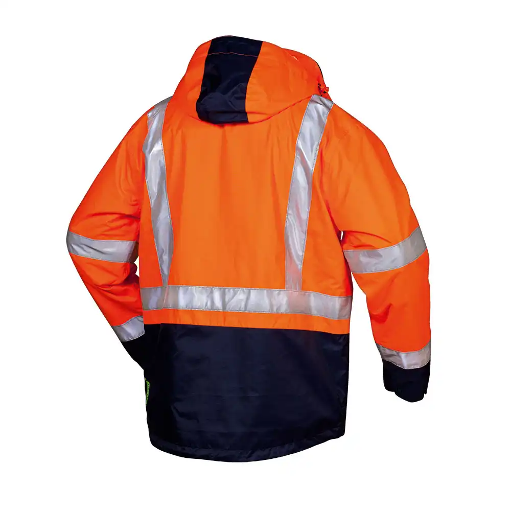 Warnschutz Winterjacke 3in1  in orange/marine, S - Thumbnail 2