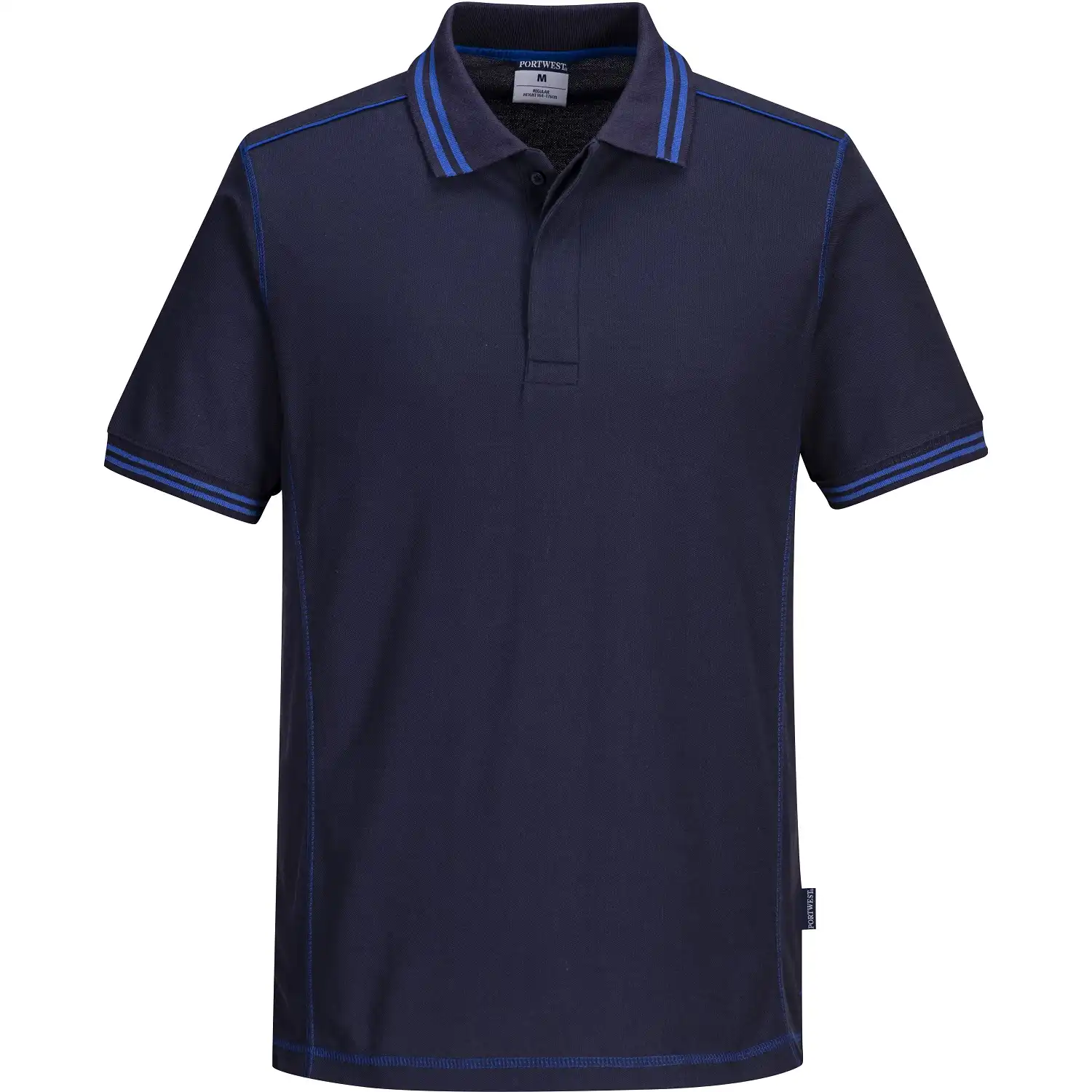 Polo-Shirt "B218" in marine/royal, XXL - Thumbnail 1