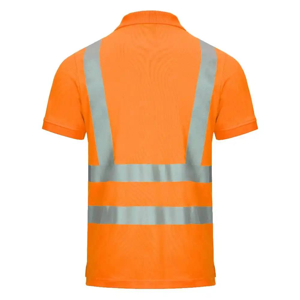Warnschutz Polo-Shirt Kl. 2 "MOTION TEX VIZ" UV-Schutz in Orange, XL - Thumbnail 2