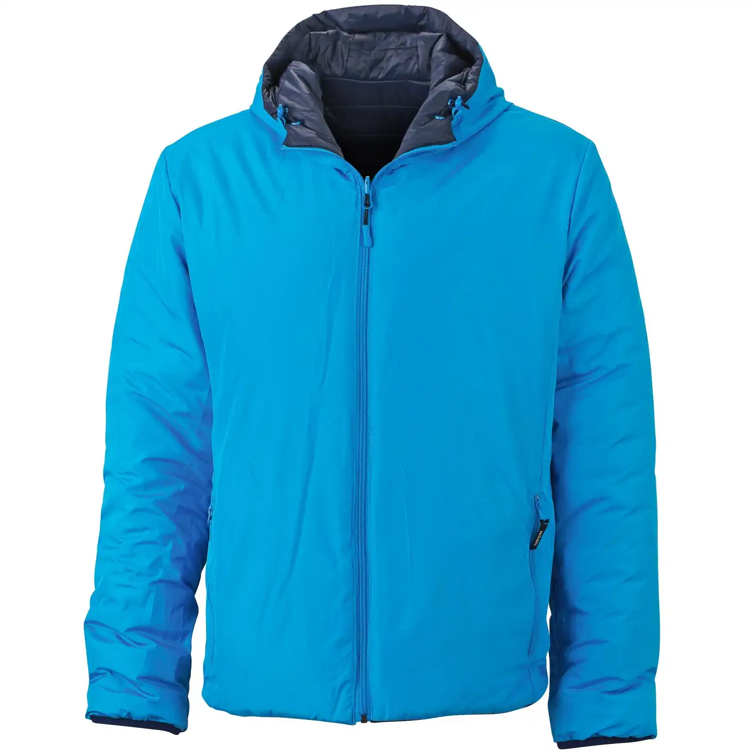 Wende-Steppjacke "JN1092" in navy/aqua, M - Thumbnail 2