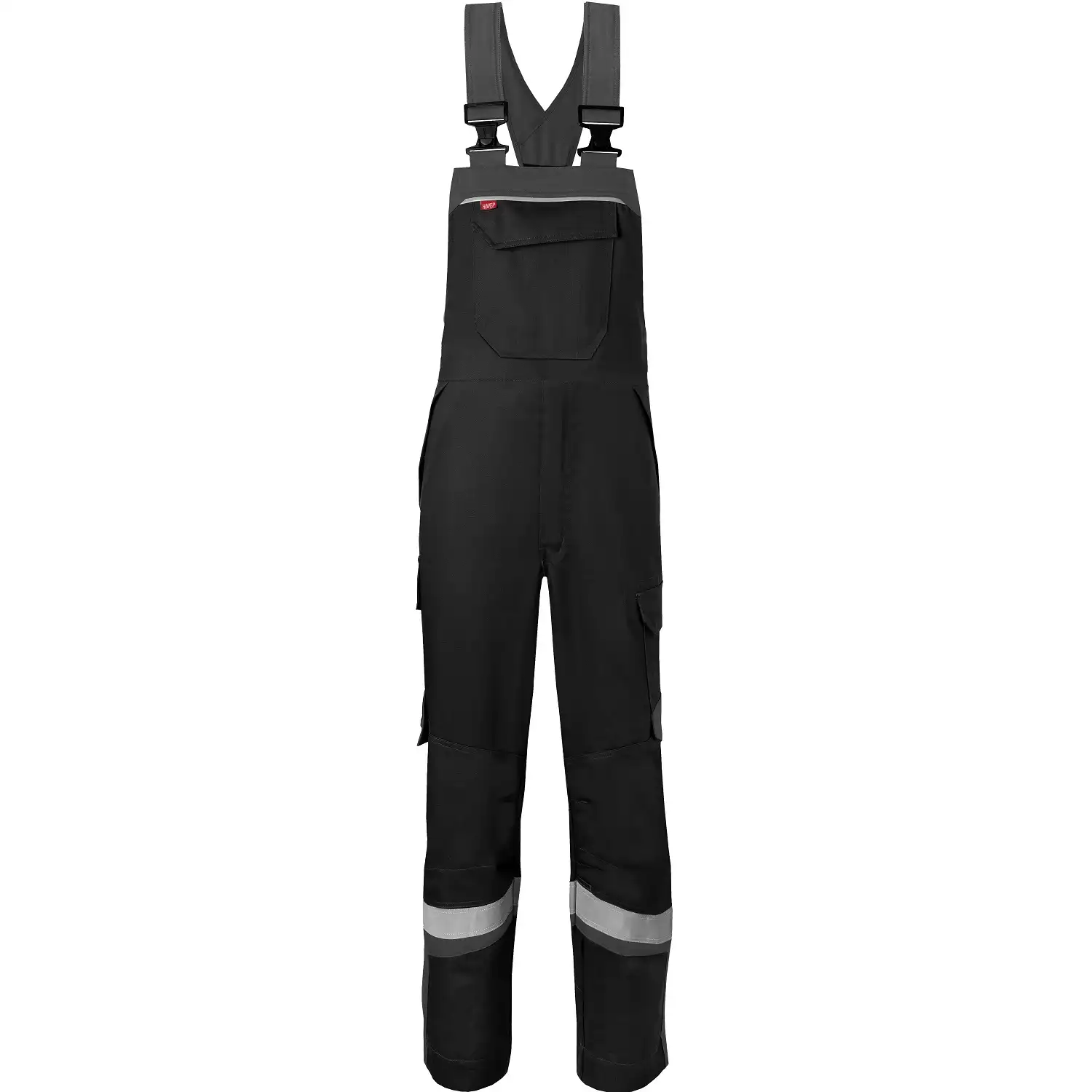 Multinorm Latzhose "20288" 5safety Image+ in schwarz/dunkelgrau, 56 - Bild 1